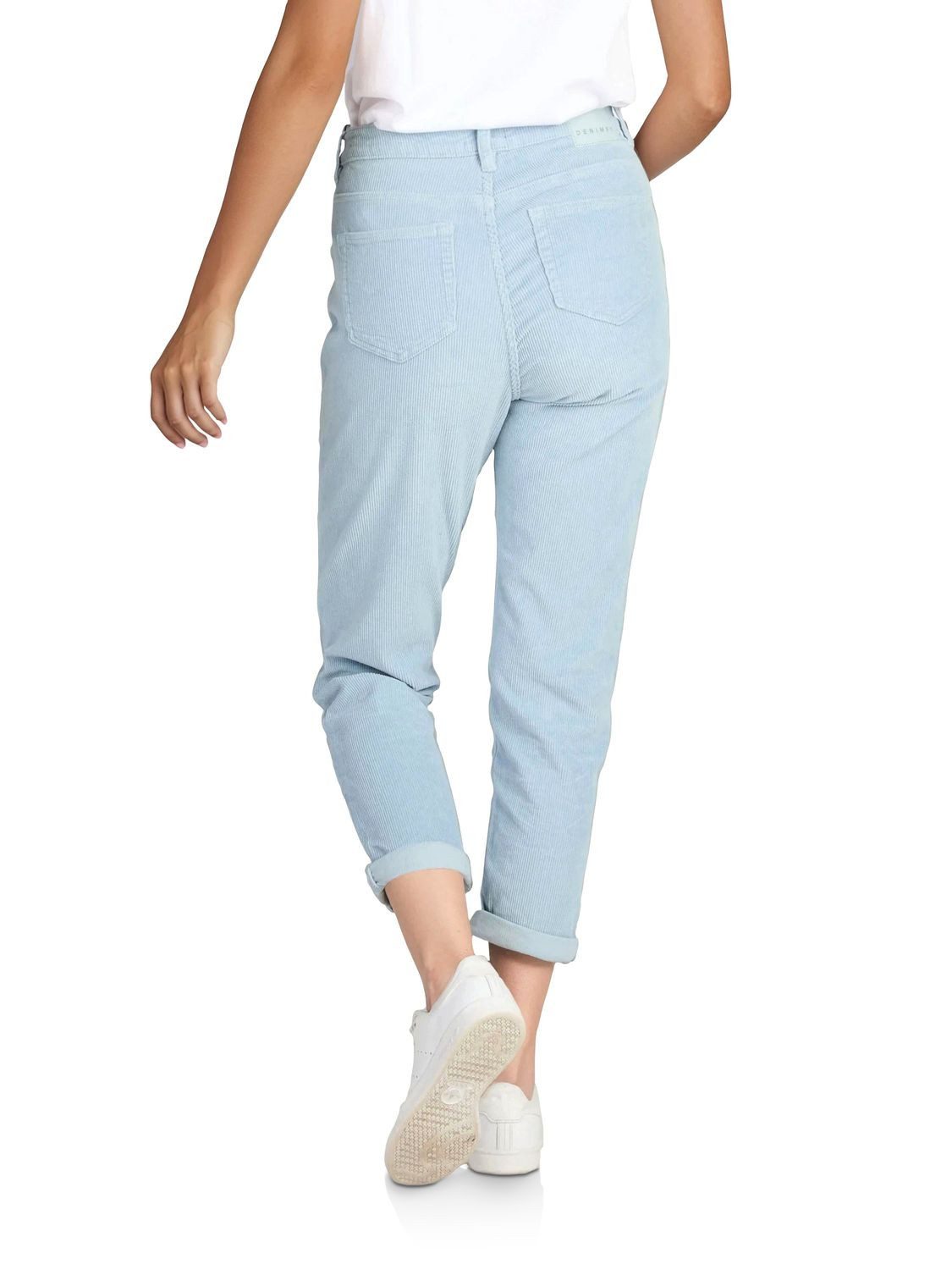 DENIMFY Chinohose Damen Hose DFYLisa Mom Fit Freizeithose mit Stretch