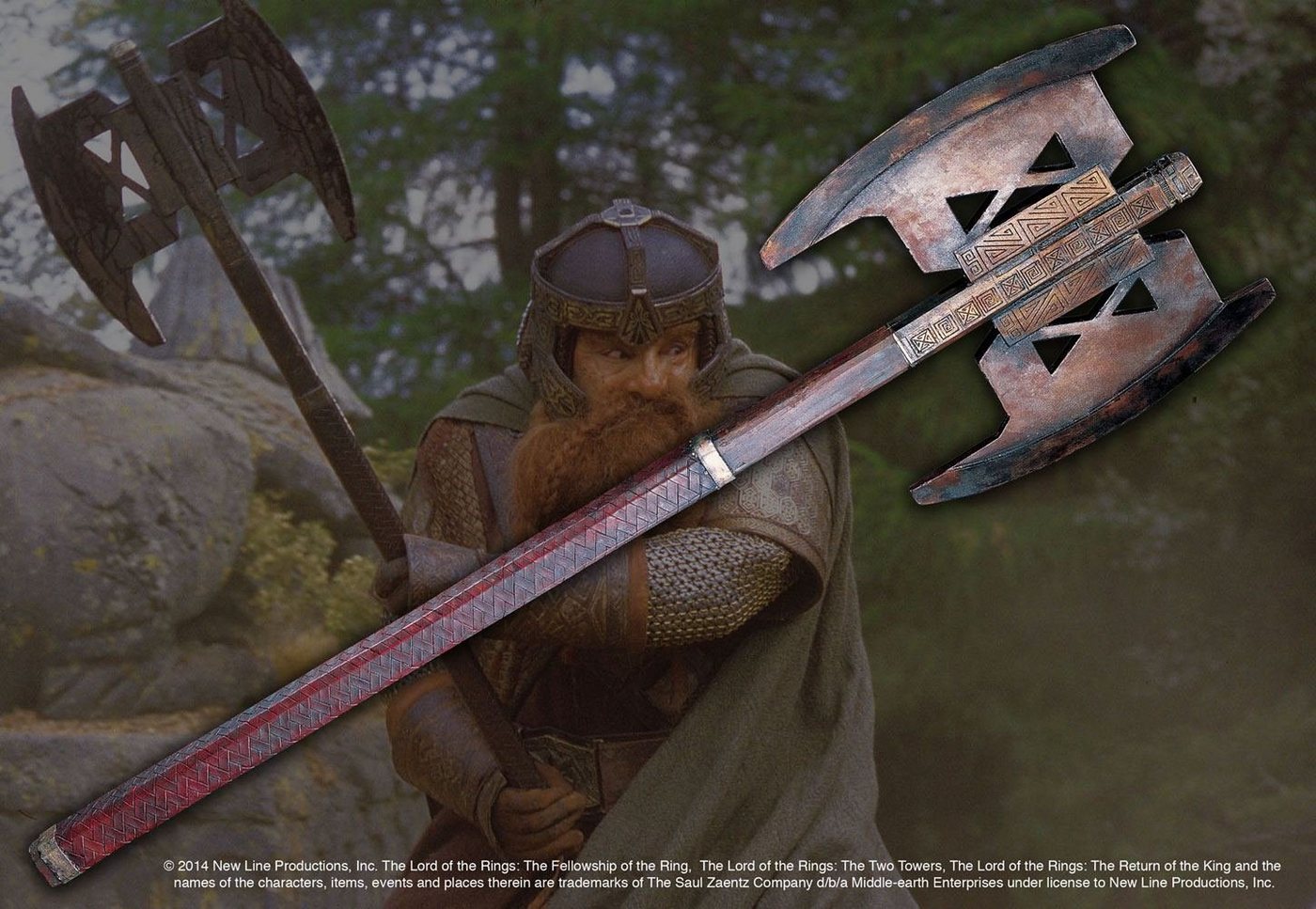 Noble Collection Sammelfigur Herr der Ringe Replik 1/1 Gimlis Axt (1 St)