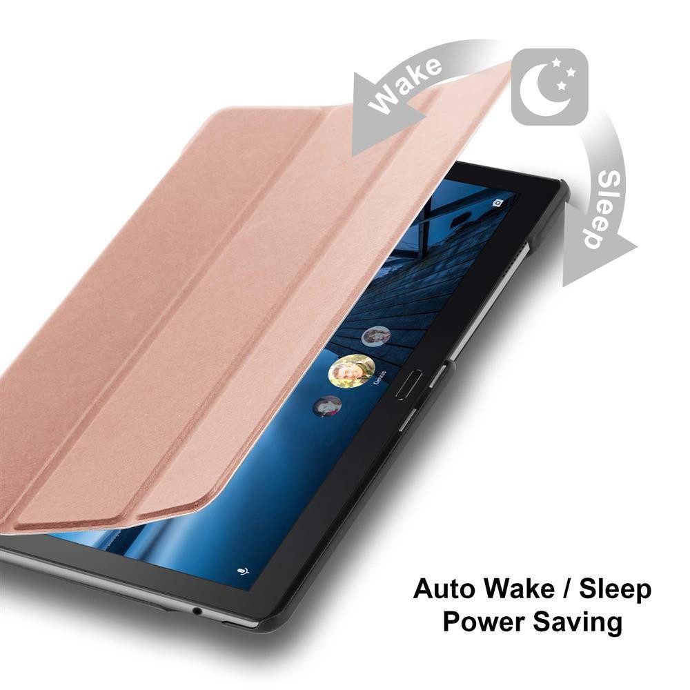 Cadorabo Tablet-Hülle für Lenovo Tab P10 (10.1 Zoll) Hülle Lenovo Tab P10 (10.1 Zoll), Klappbare Tablet Schutzhülle - Hülle - Standfunktion - 360 Grad Case