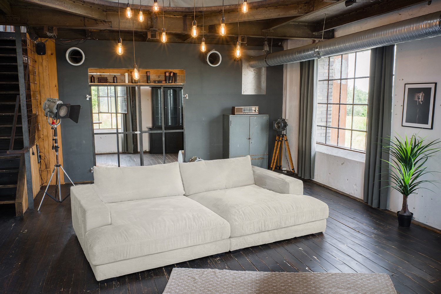 KAWOLA Big-Sofa MADELINE Riesen Cordsofa - Entspannung pur - Modernes Wohnen, XXL Couch mit Cord Bezug – Maximaler Komfort, Top Design