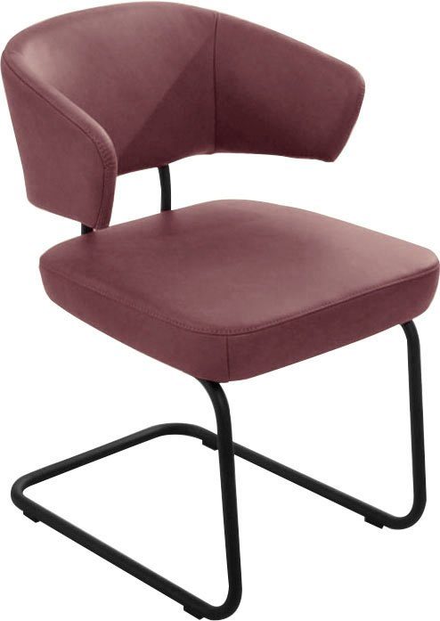 K+W Komfort & Wohnen Freischwinger Mikkado Tube (1 St), abgerundeter Rücken, Rundrohrgestell, Abstandshalter, Sitzkomfort