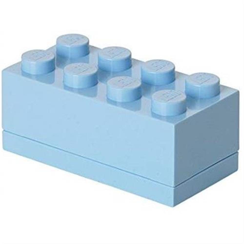Room Copenhagen Lunchbox LEGO® Mini Box 8 Hellblau, mit 8 Noppen, Baustein-Form