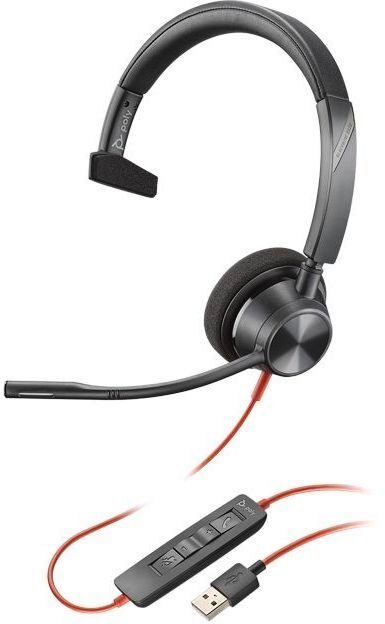 Plantronics Poly Blackwire C3310 monaural USB-A Headset (Active Noise Cancelling (ANC)