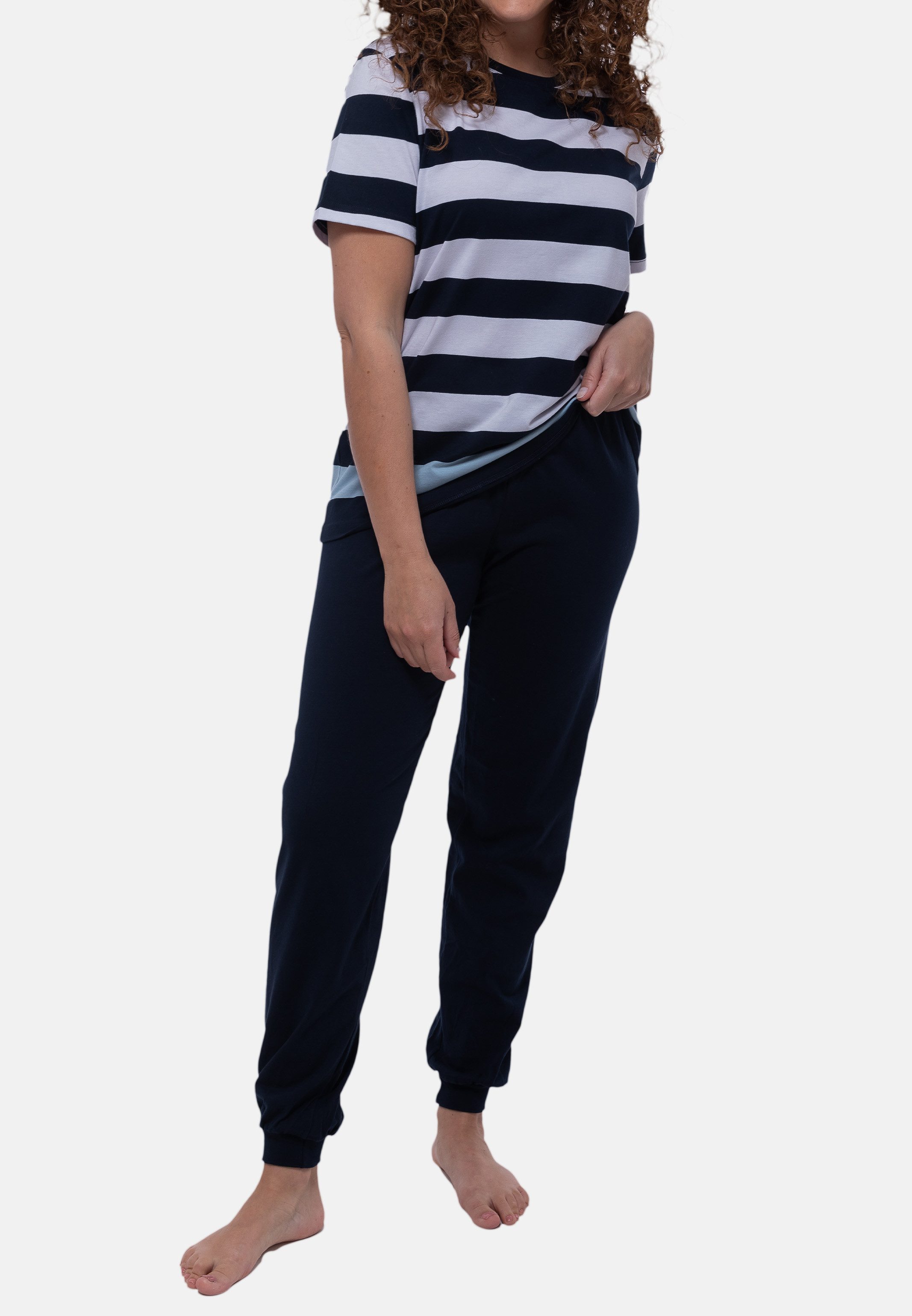 Ammann Pyjama Night & Home (Set, 2 tlg) Schlafanzug - Baumwolle - Atmungsaktiv