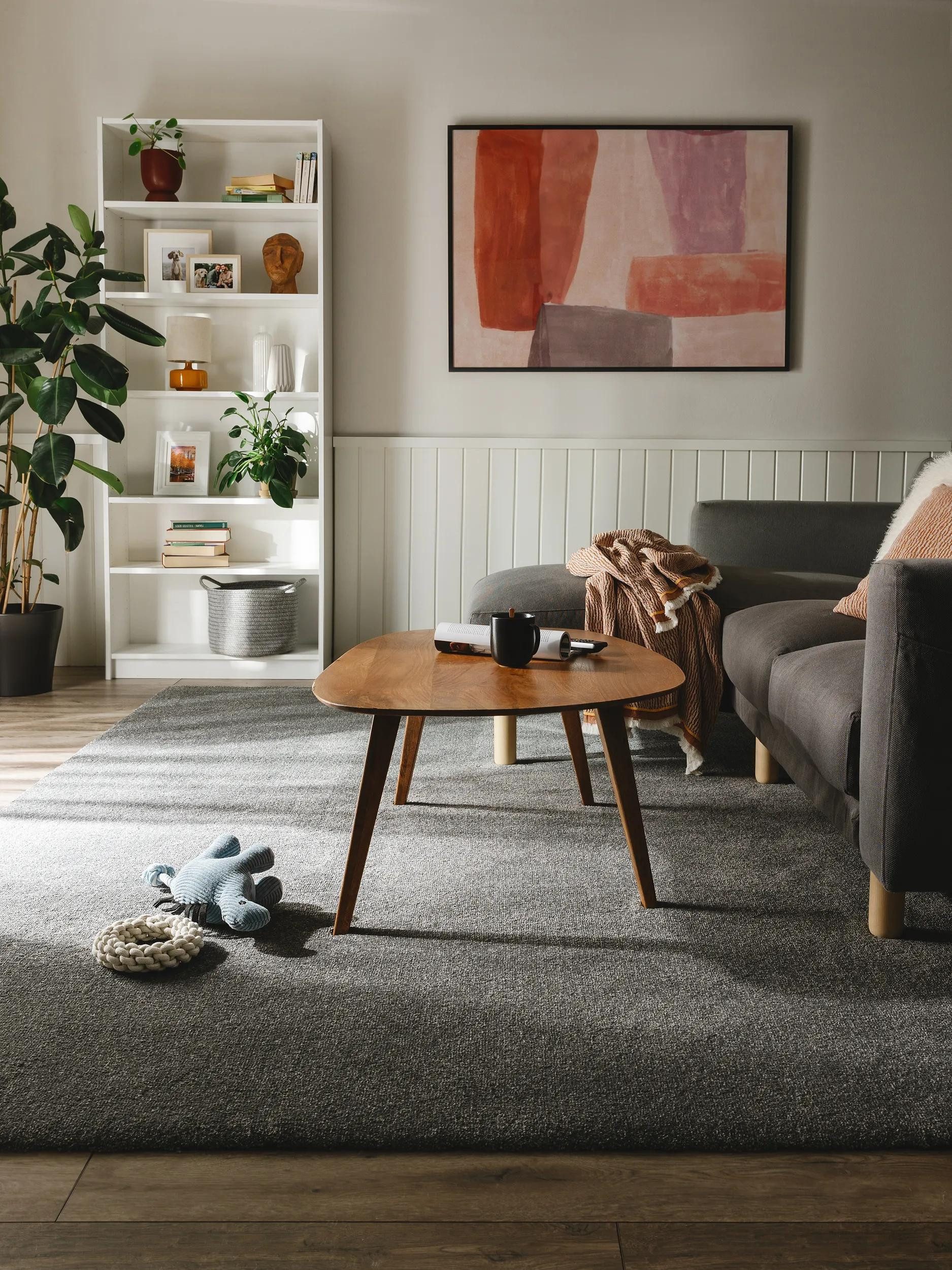 benuta Hochflor-Teppich Melvin, rechteckig, Höhe: 11 mm, Kunstfaser, Berber, Ethno-Style, Wohnzimmer