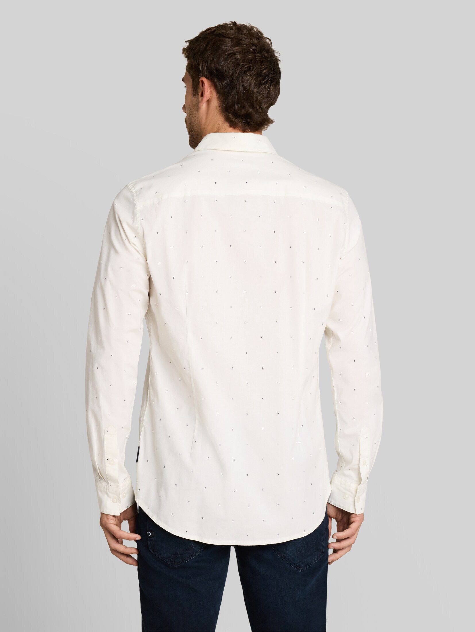 TOM TAILOR Langarmhemd Blusen & Shirts Fitted Hemd mit Stretch
