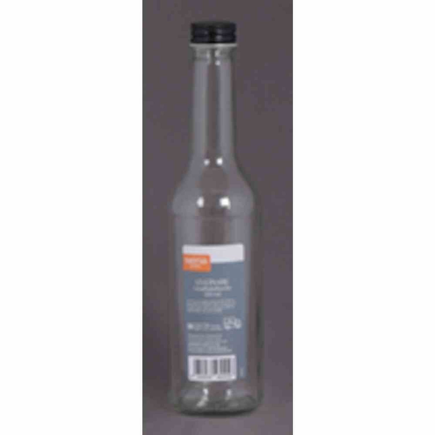 Trinkflasche Gradhalsflasche "Cucinare" 350 ml rund, Verschraubung schwarz