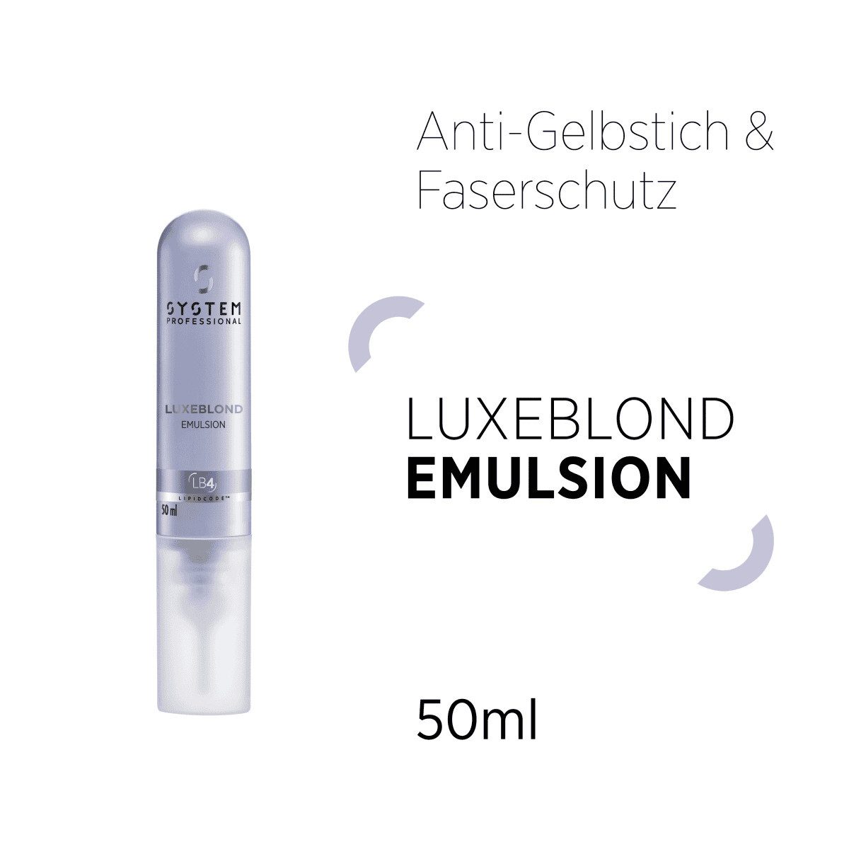 System Professional Haarfluid System Professional Luxeblond Emulsion für kühles Blond Wella, Neutralisiert Gelbstich & sorgt für ein kühles Blond