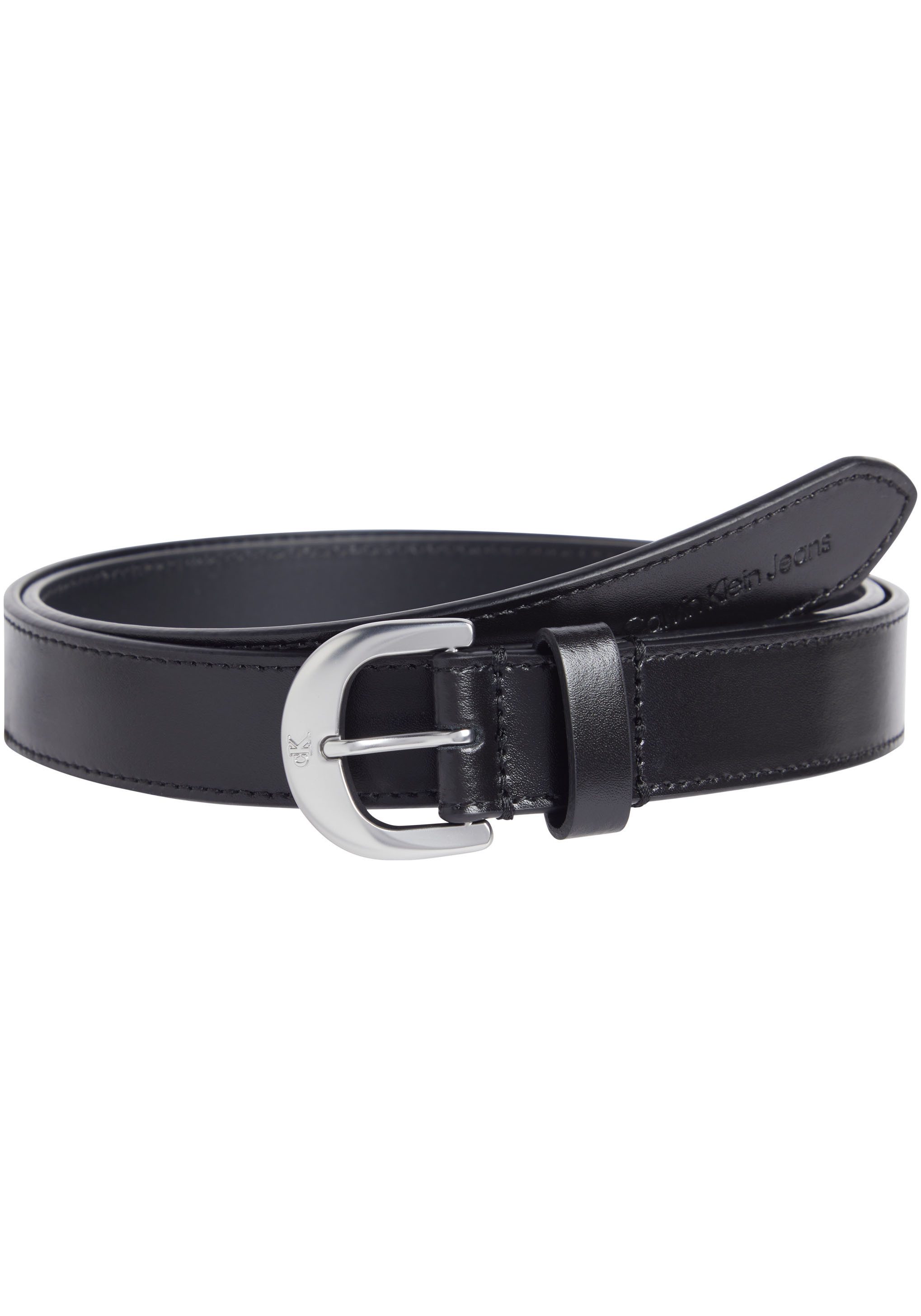 Calvin Klein Jeans Ledergürtel CLASSIC ROUND LTHR BELT 25MM mit Logoprägung