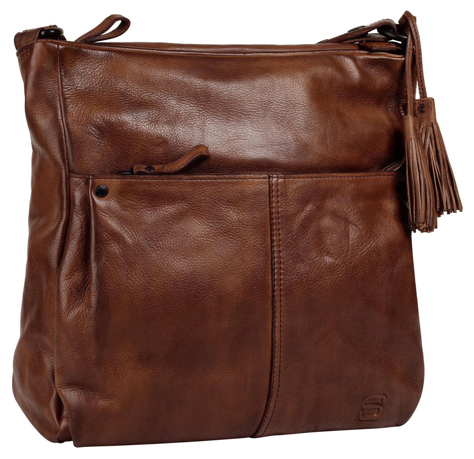 Spikes & Sparrow Umhängetasche, echt Leder günstig online kaufen