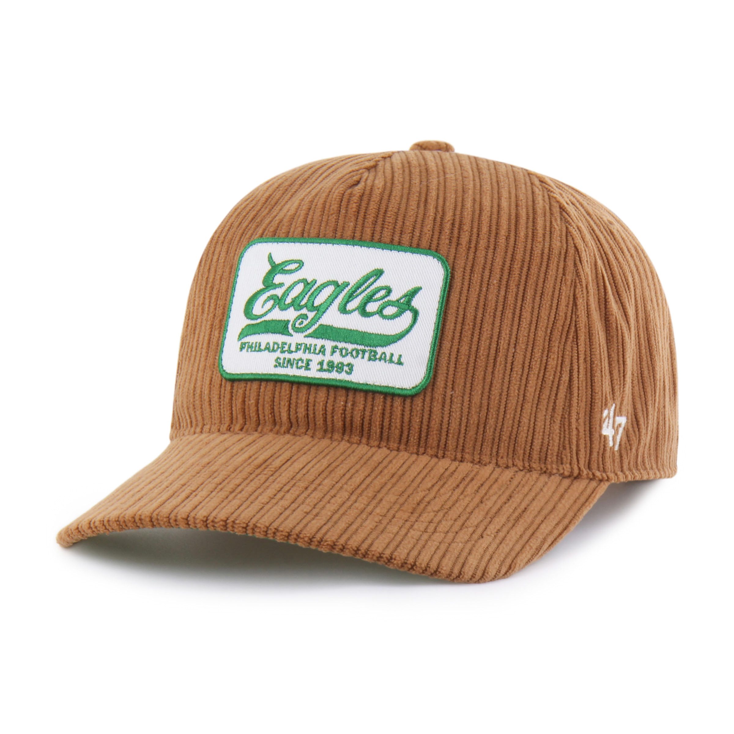 '47 Brand Snapback Cap '47 Brand NFL Cap Cord Patch '47 Hitch Rf Philadelphia Eagles Pinecone (Basecap, Basecap, Snapback Cap) Rechte Seite: Eagles Stickerei