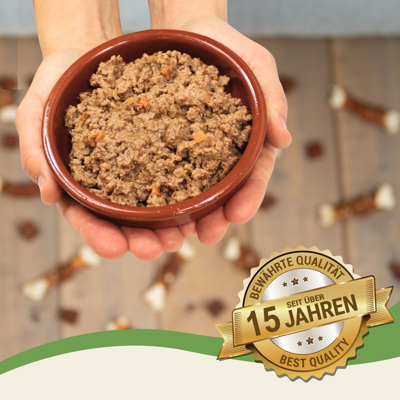 Lecker.Pet 6 x 400 g Lecker.Pet® Leo's Fleischmahlzeit Pute & Gemüse Nassfutter Pute, Nassfutter für: Katze