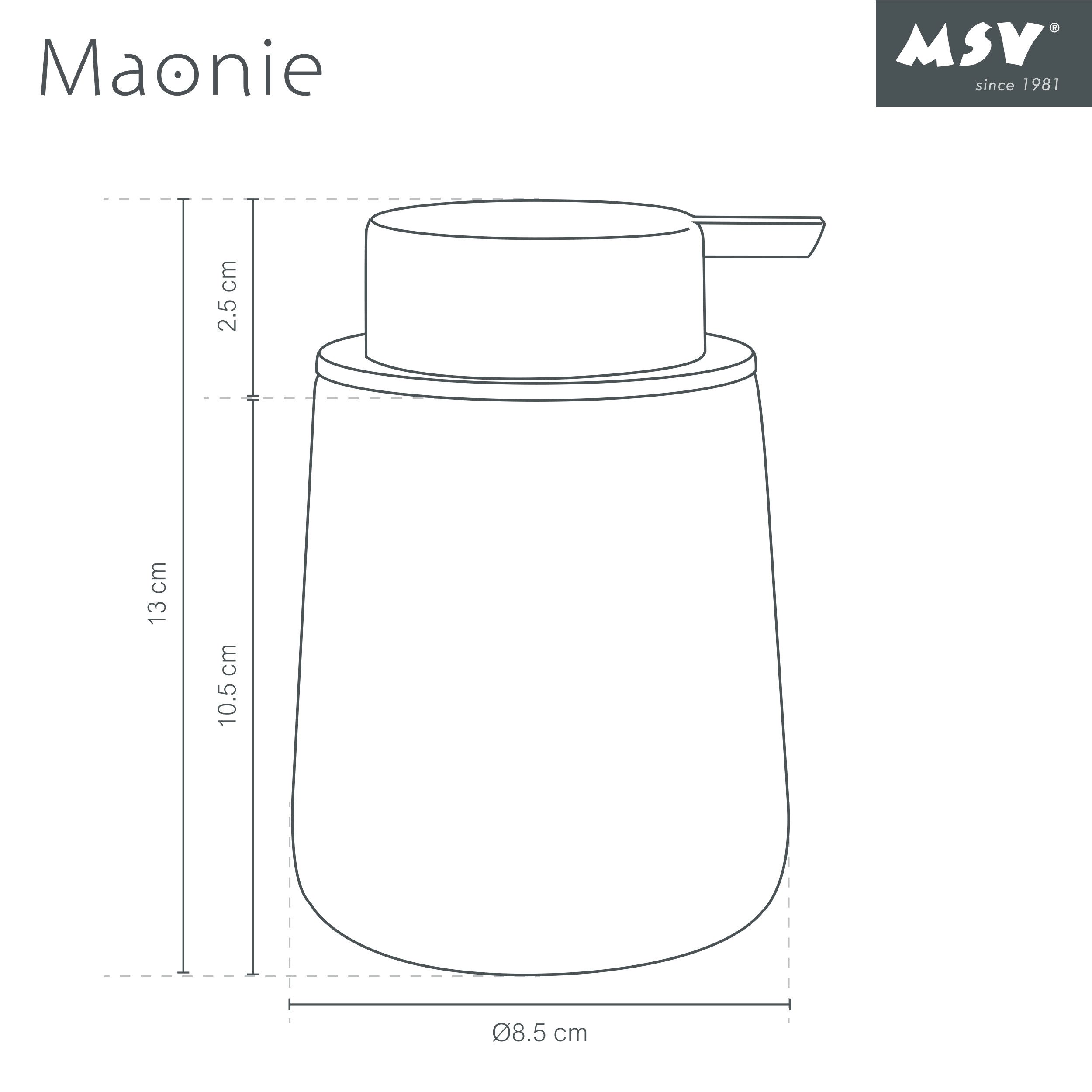 MSV Seifenspender MSV Seifenspender, Keramik, Maonie, Lavendel, matt