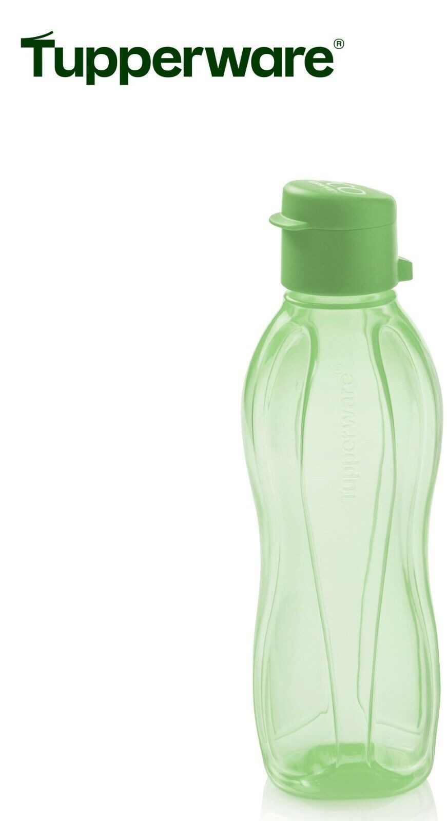 TUPPERWARE Trinkflasche Tupperware EcoEasy Trinkflasche 500ml in grün, Wasserflasche
