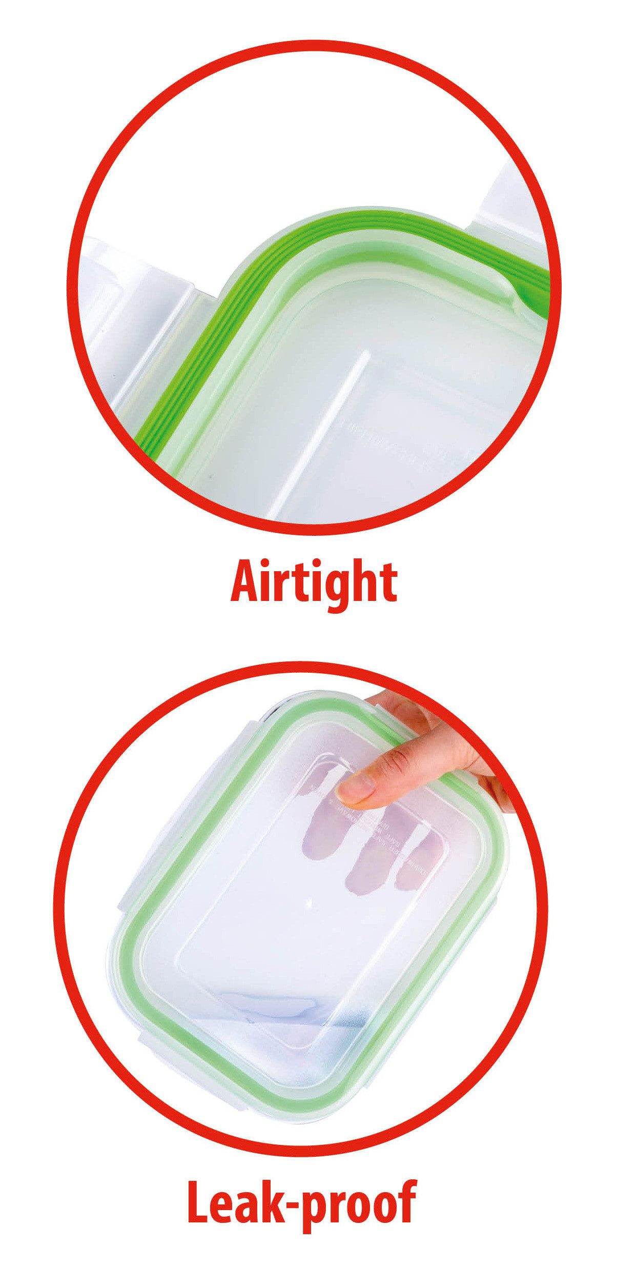 Alpina Frischhaltedose alpina 8-Teilig Glasdosen, Glas