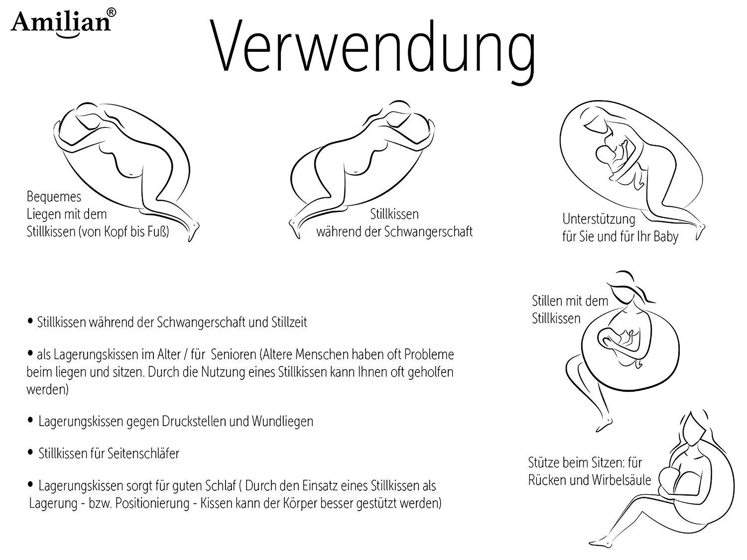 (Made Ersatzbezug; Pregnancy Stillkissen, Türkis 330cm, Bezug: mit EU) Sternschnuppe Pillow Kissenbezug Reißverschluss Stillkissenbezüge Pillow; Baumwolle Größe für Amilian, Seitenschläferkissen, ca. Cover; Lagerungskissen, Bezug; in 100%