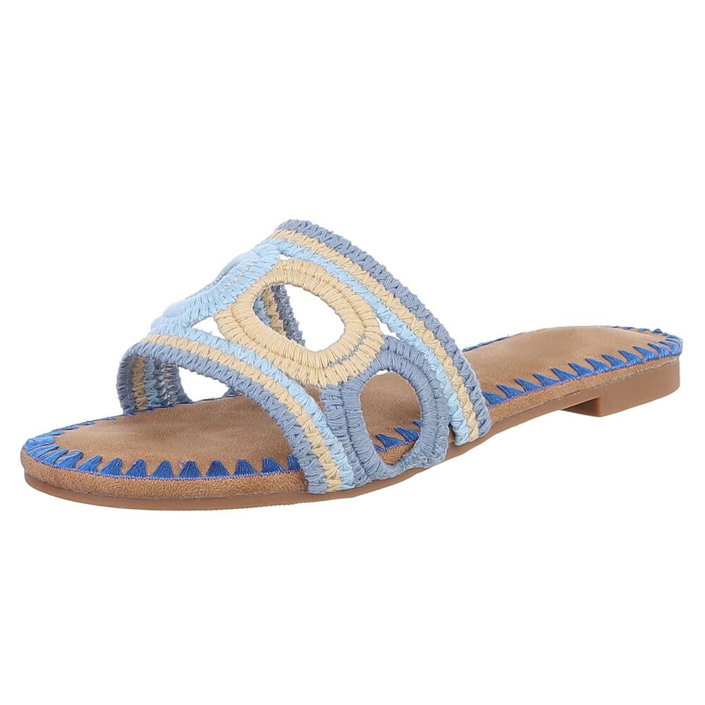 Ital-Design Damen-Sandalen mit handgewebtem Design für günstig online kaufen