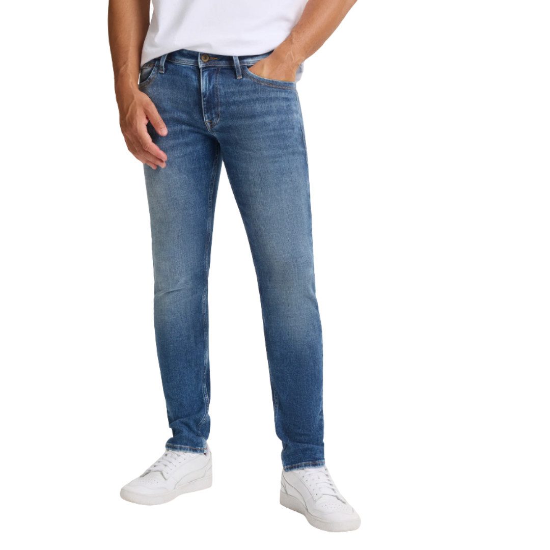 CROSS JEANS® Slim-fit-Jeans Teo E202-005 Dark Mid Blue 5-Pocket Style