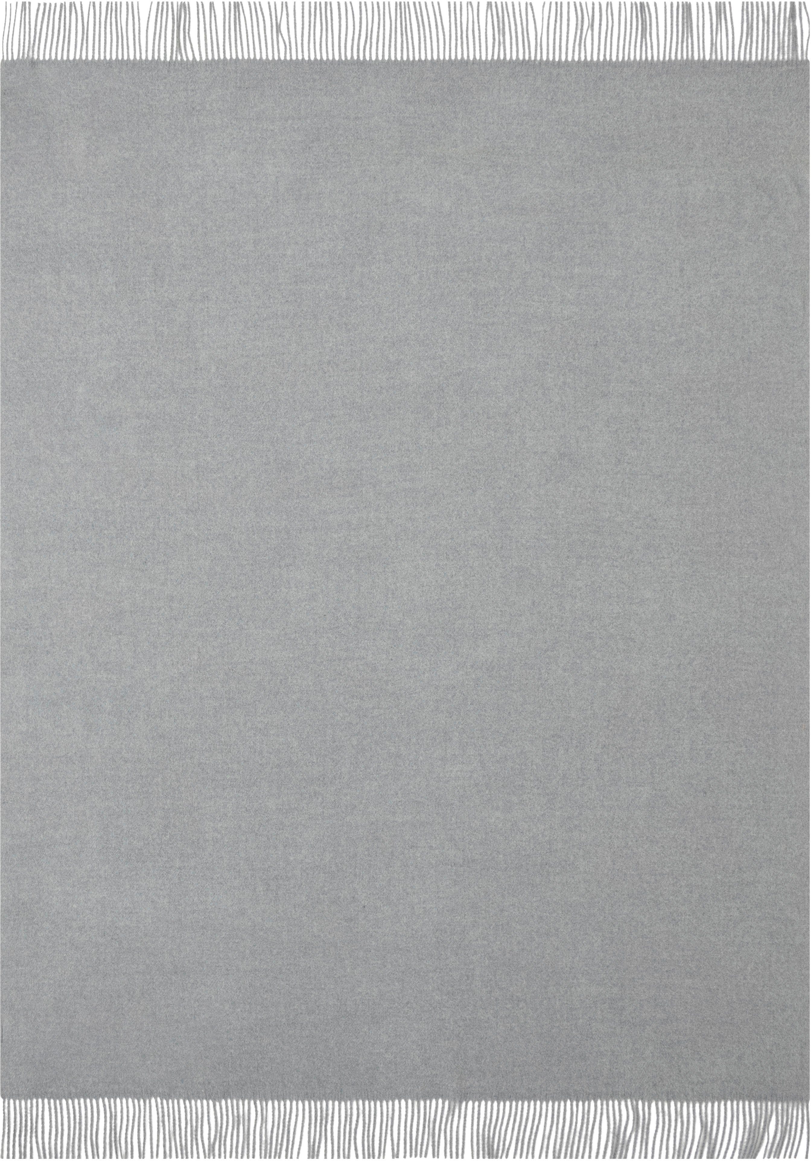 Plaid Jacquard garngefärbt Kuscheldecke anschmiegsam weich Wohndecke, OTTO home, 130 x 170 cm (Breite x Länge), in zarten Farben, mit Fransen