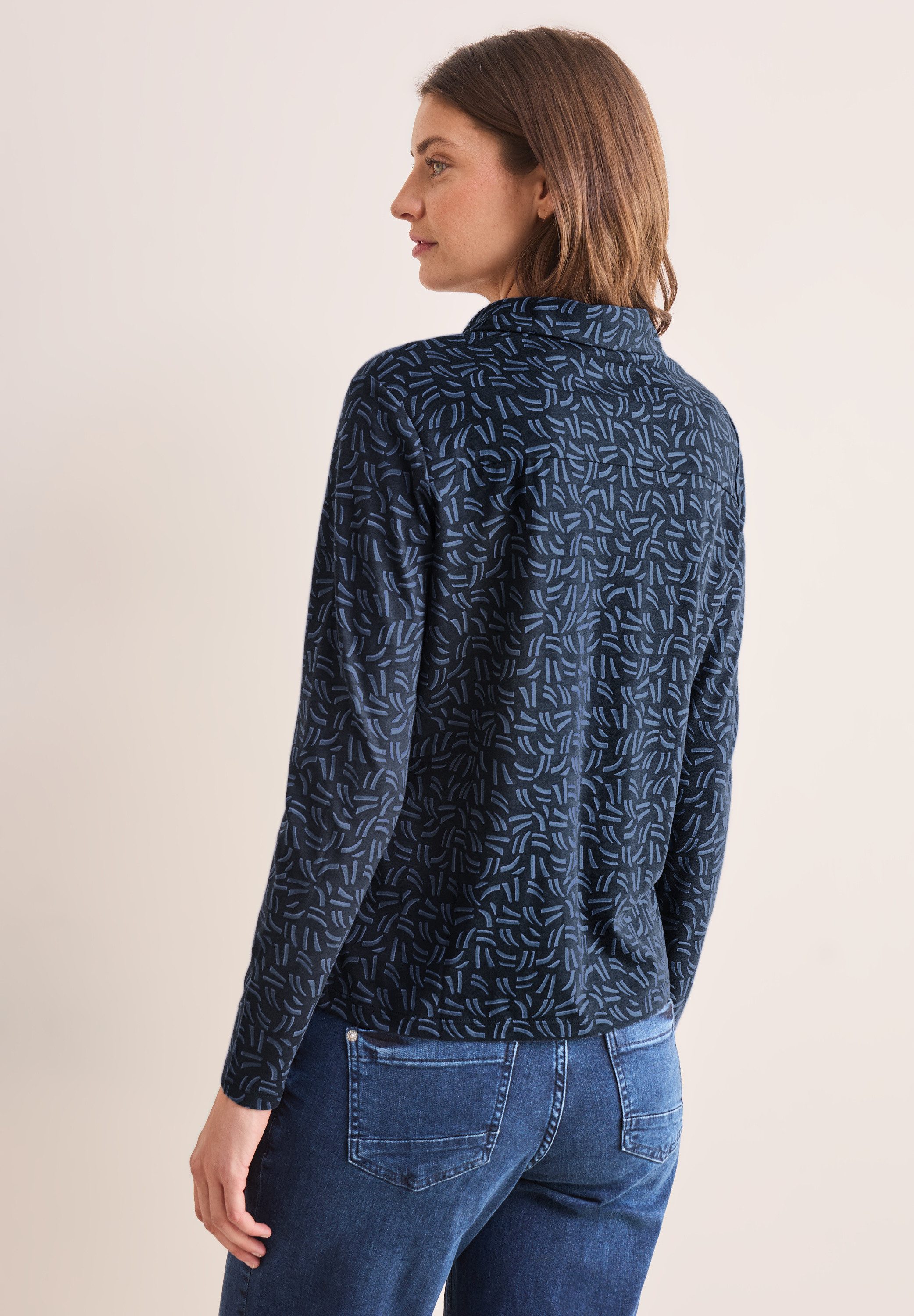 Cecil Langarmshirt, mit Knopfleiste günstig online kaufen