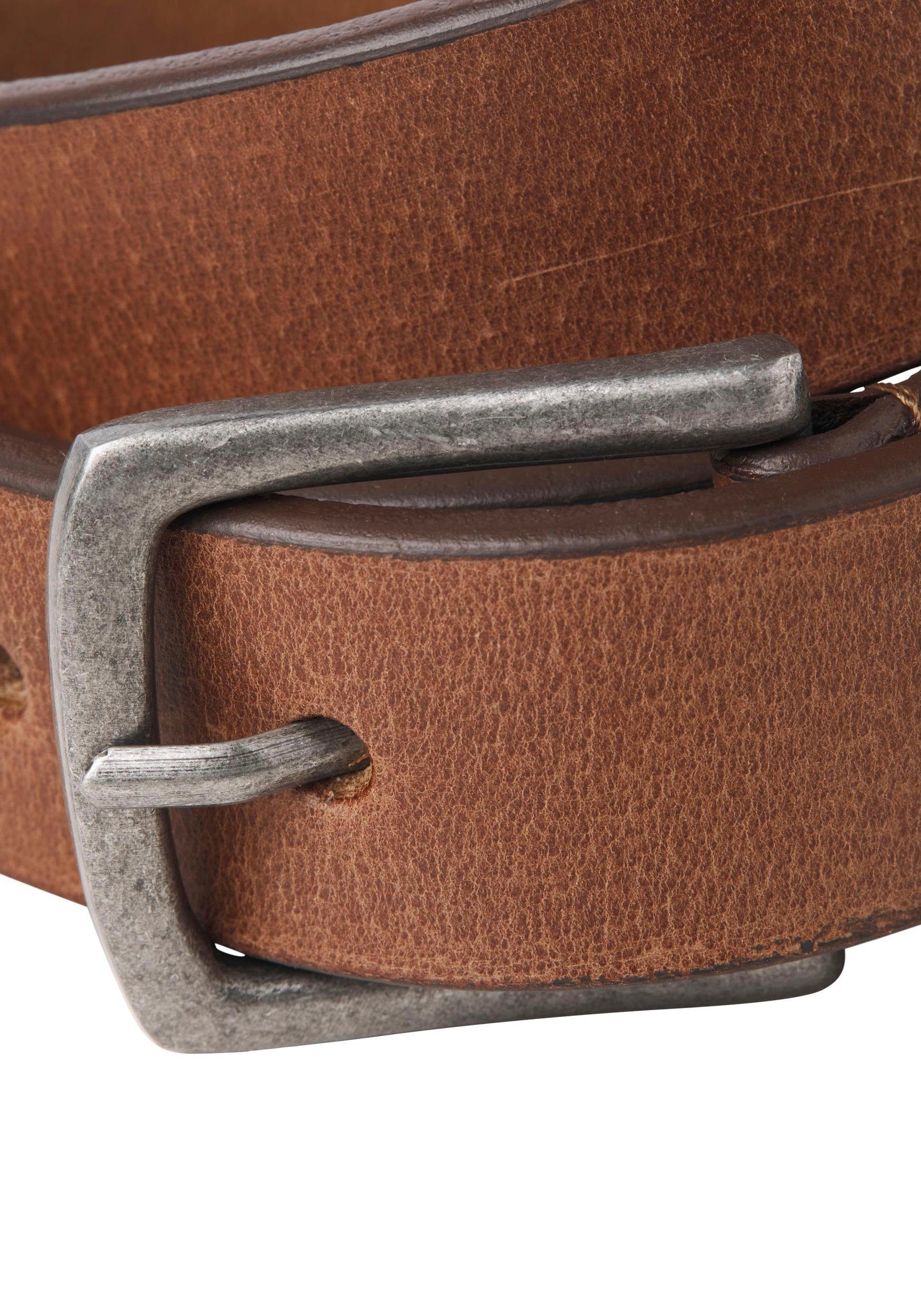 LEATHER JACIAN Ledergürtel cognac & BELT Jack Jones