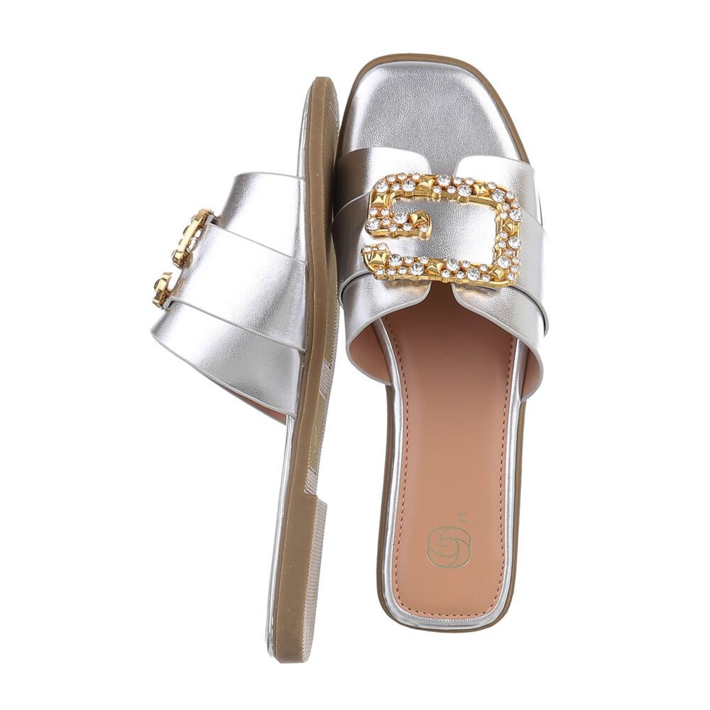 Ital-Design Damen Mules Freizeit Pantolette (86527059) Blockabsatz Pantolet günstig online kaufen