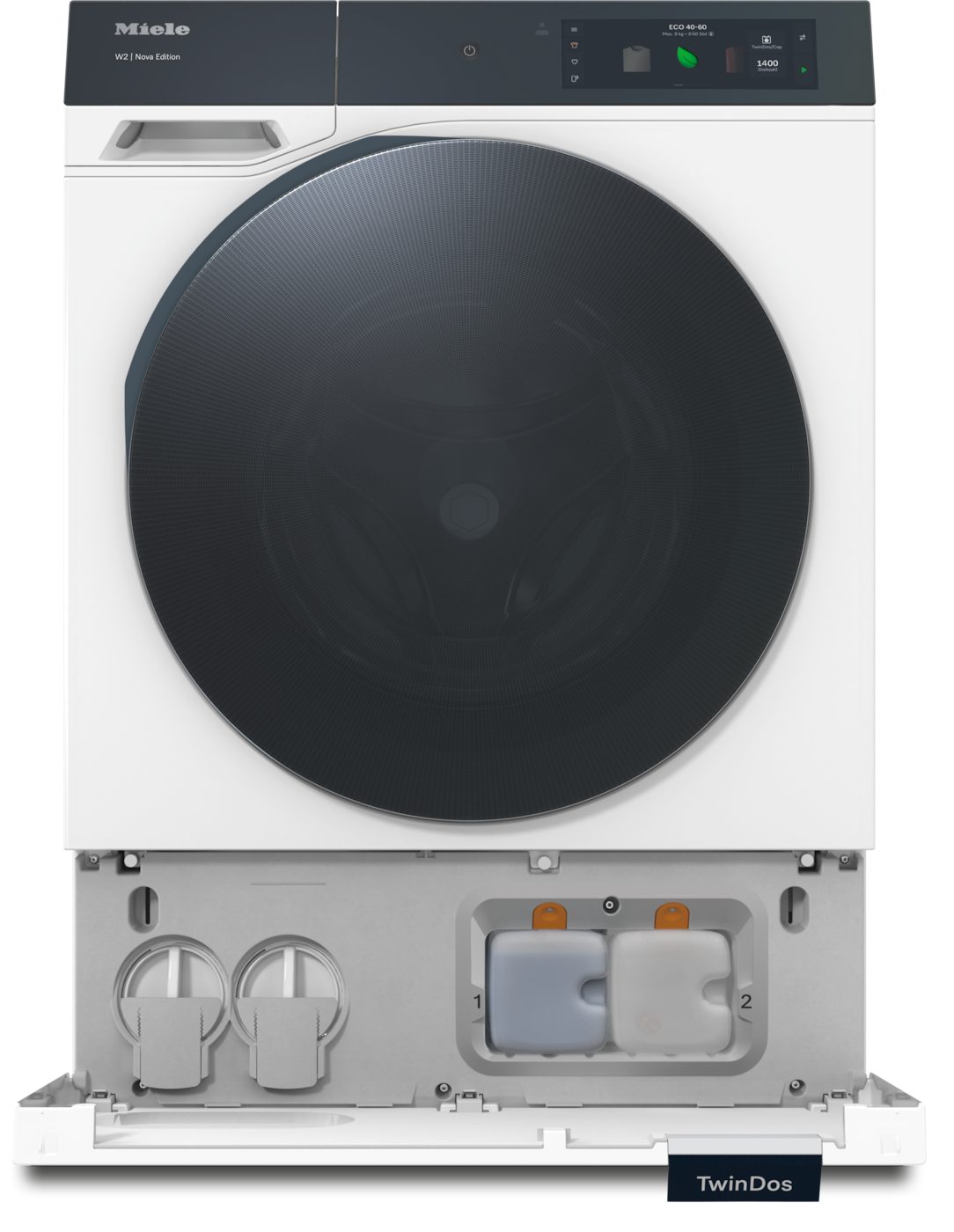 Miele Waschmaschine WQ 1200 WPS Nova Edition, 9 kg, 1400 U/min, Automatische Waschmitteldosierung, 25 Jahre Motorgarantie