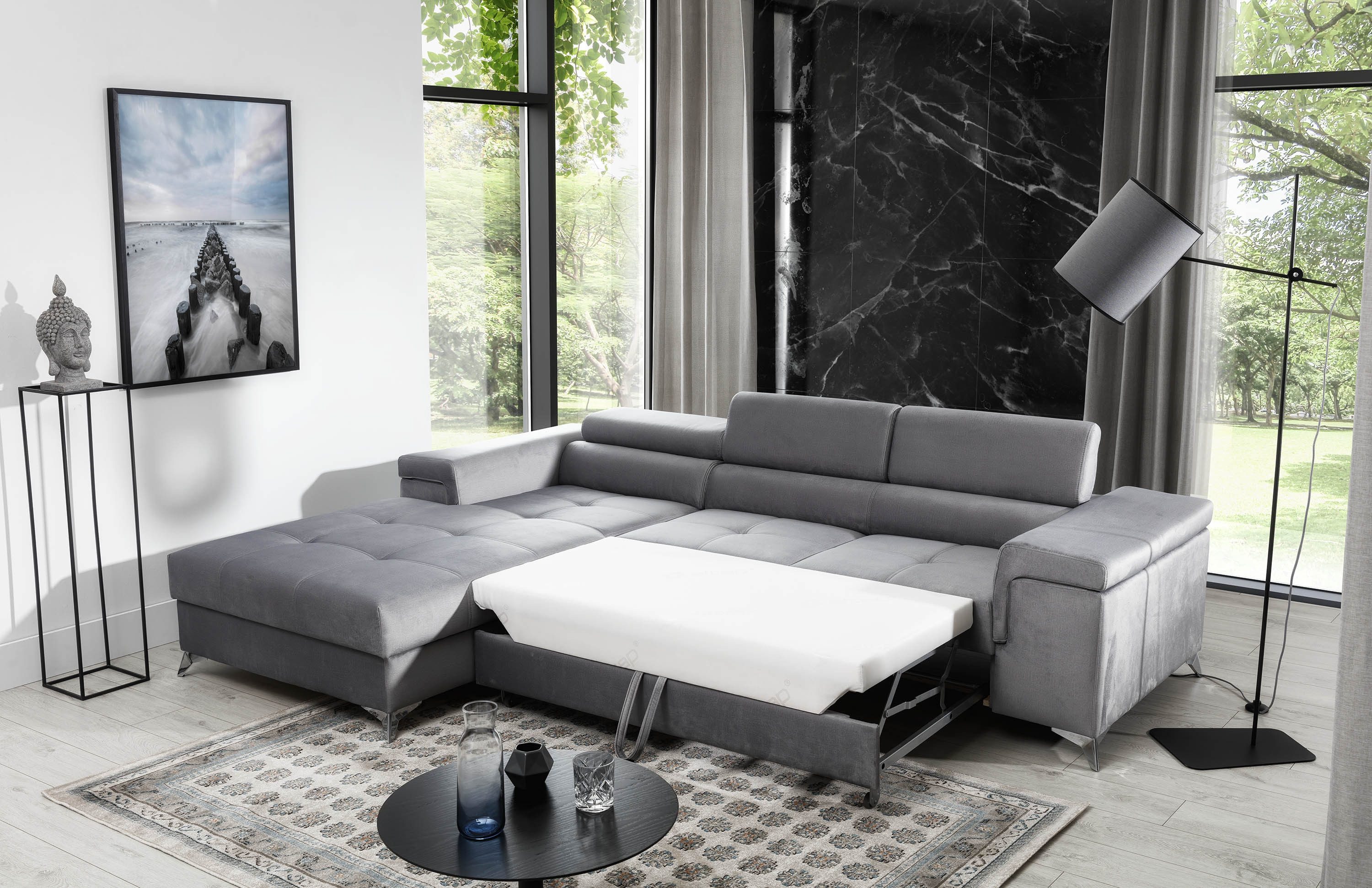 MF Design Polsterecke Ricky, mit Bettfunktion