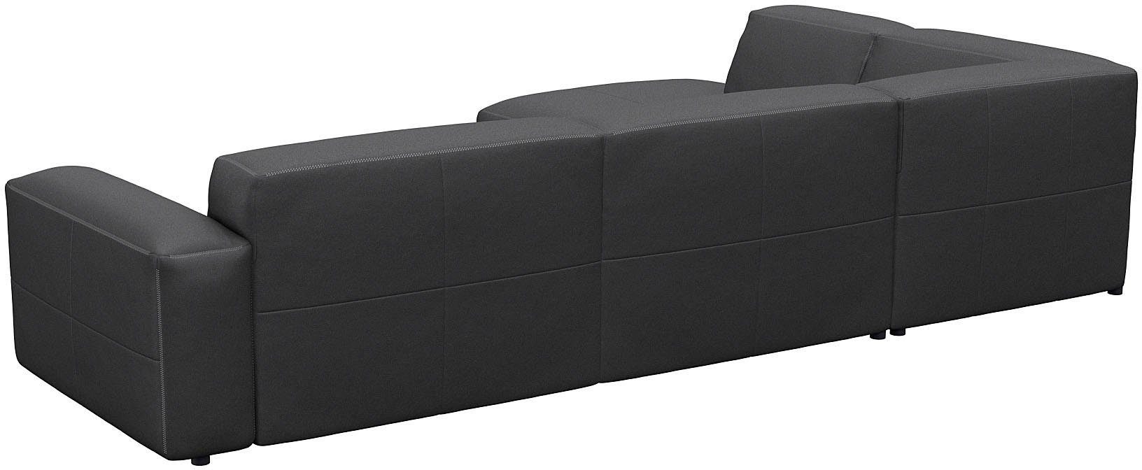 FLEXLUX Ecksofa Lucera, super bequem durch hochwertigen Sitzaufbau mit Kaltschaum, modern & anschmiegsam, L-Form, Designsofa