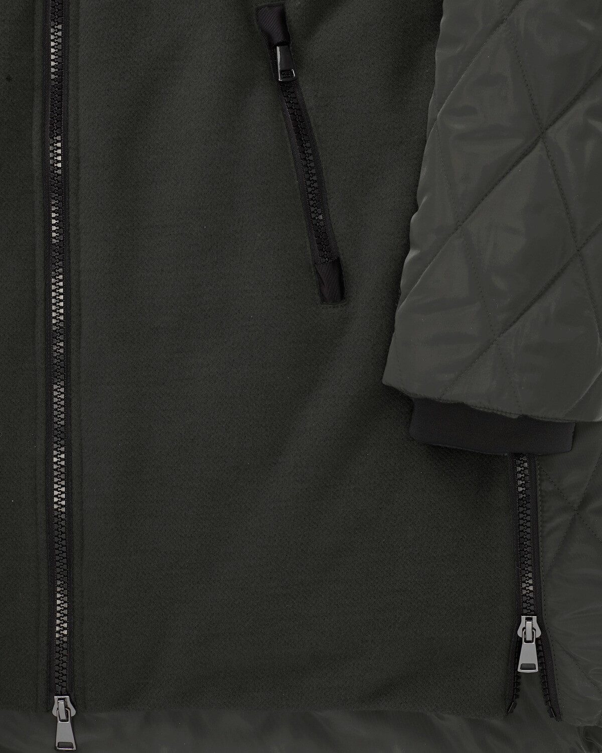 White Label Steppjacke Materialmix-Winterjacke