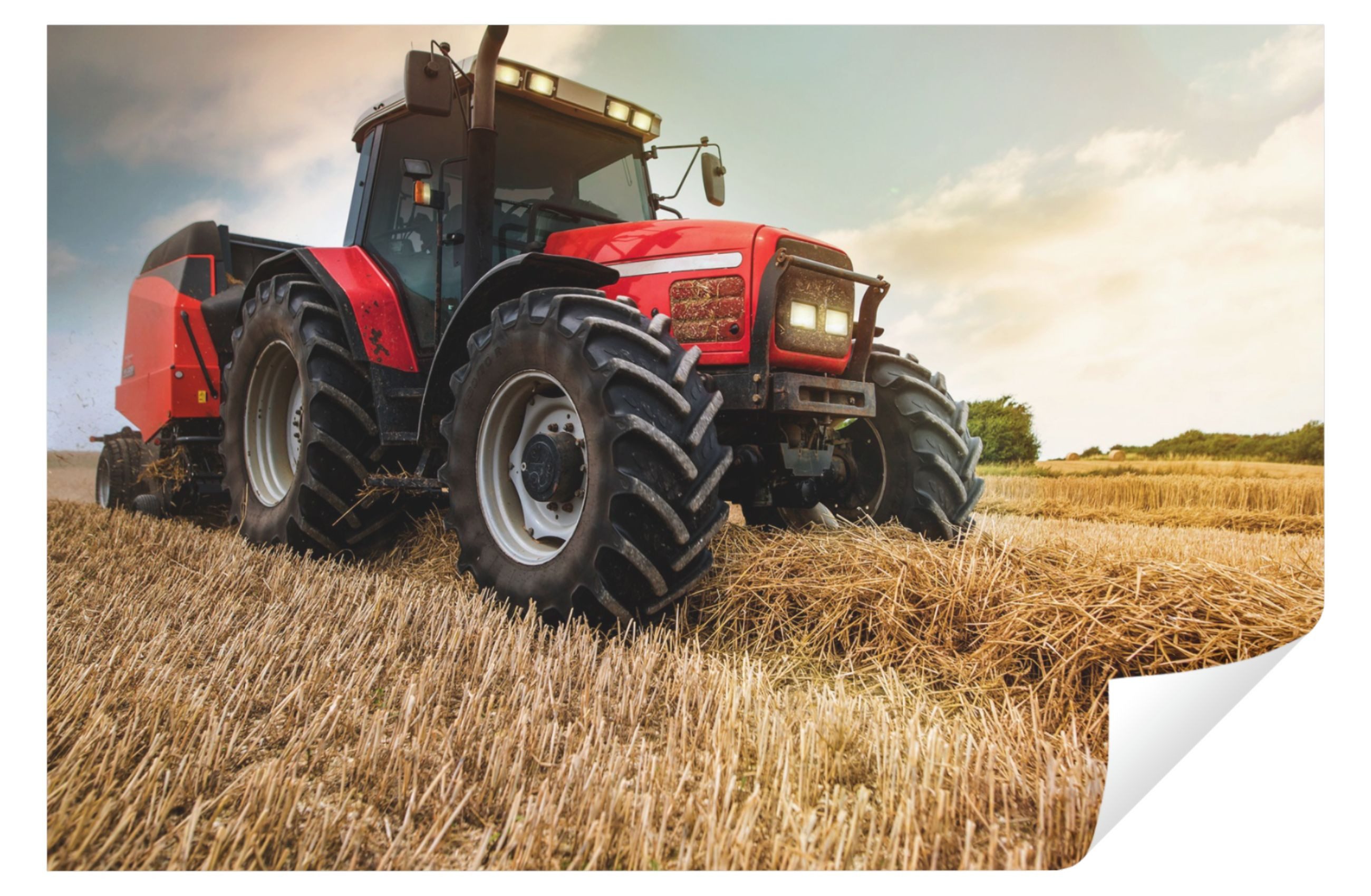 Wallarena Fototapete Kinderzimmer Jungen Traktor Kinder Landschaft Feld Nat günstig online kaufen