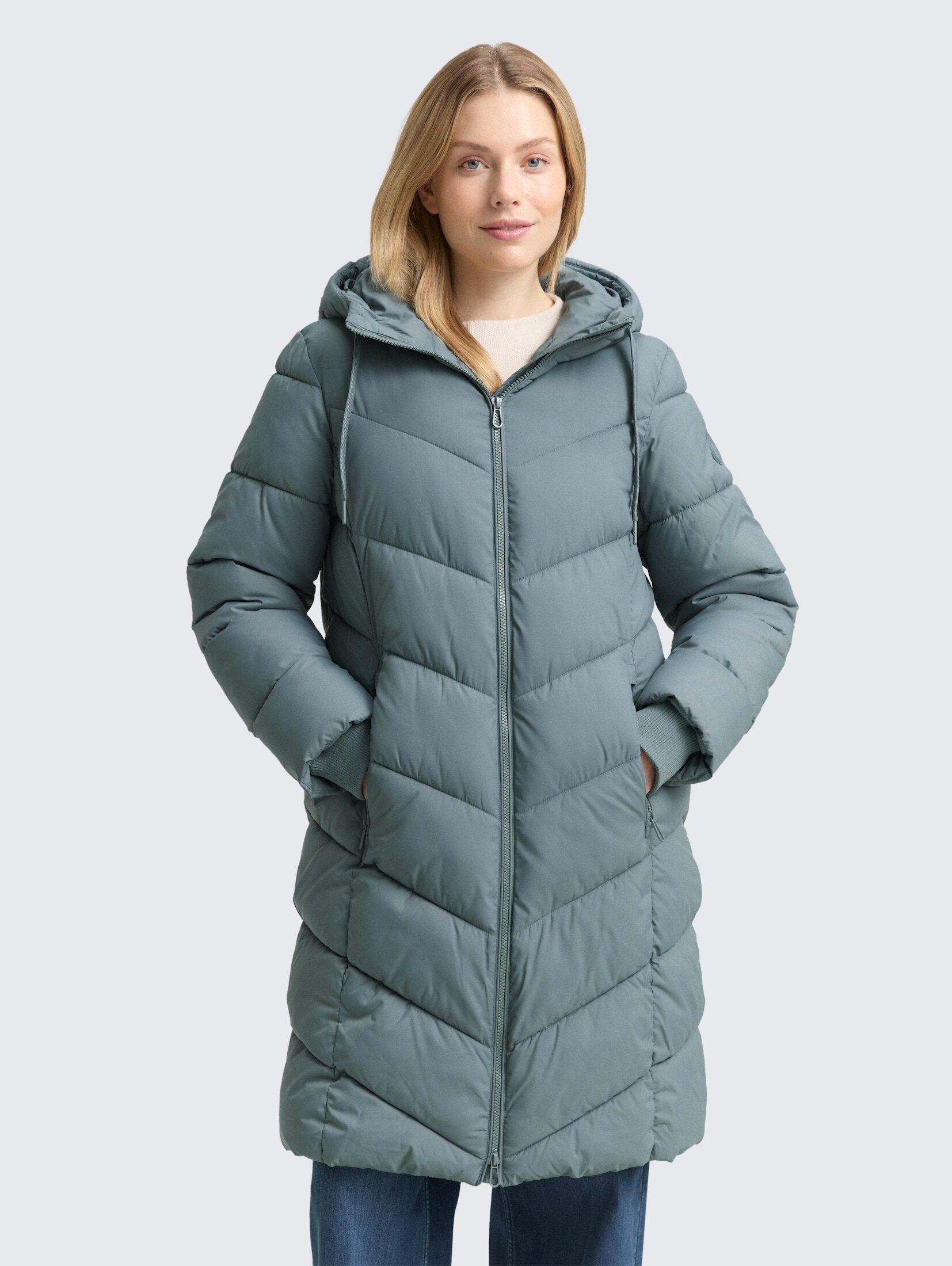 TOM TAILOR Steppmantel Puffer-Mantel mit Kapuze günstig online kaufen