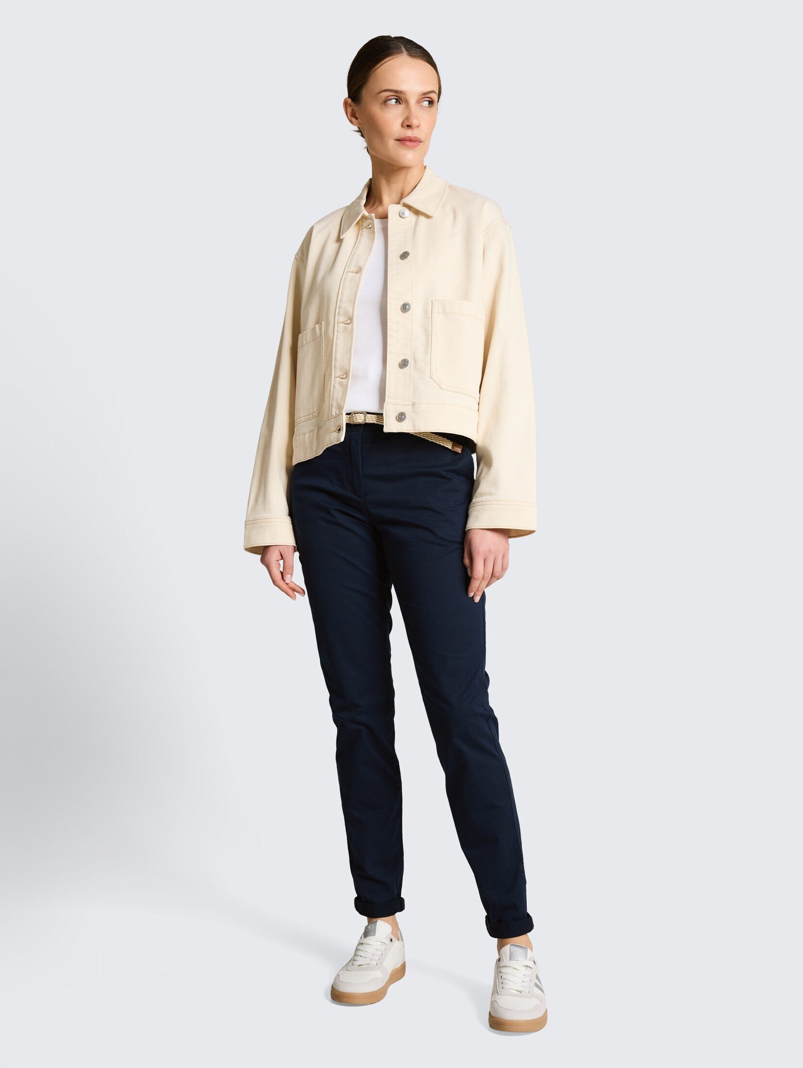 TOM TAILOR Stoffhose Hosen & Chino Slim Chino Hose mit Gürtel günstig online kaufen