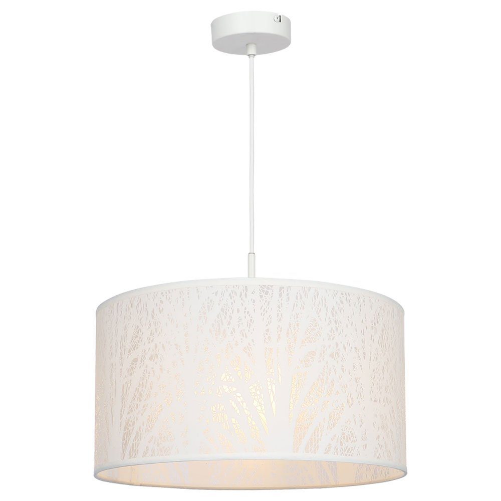 GLOBO LIGHTING Deckenleuchte, Leuchtmittel nicht inklusive, Design Hänge Leuchte weiß Baum Dekor Wohn Zimmer Beleuchtung Pendel