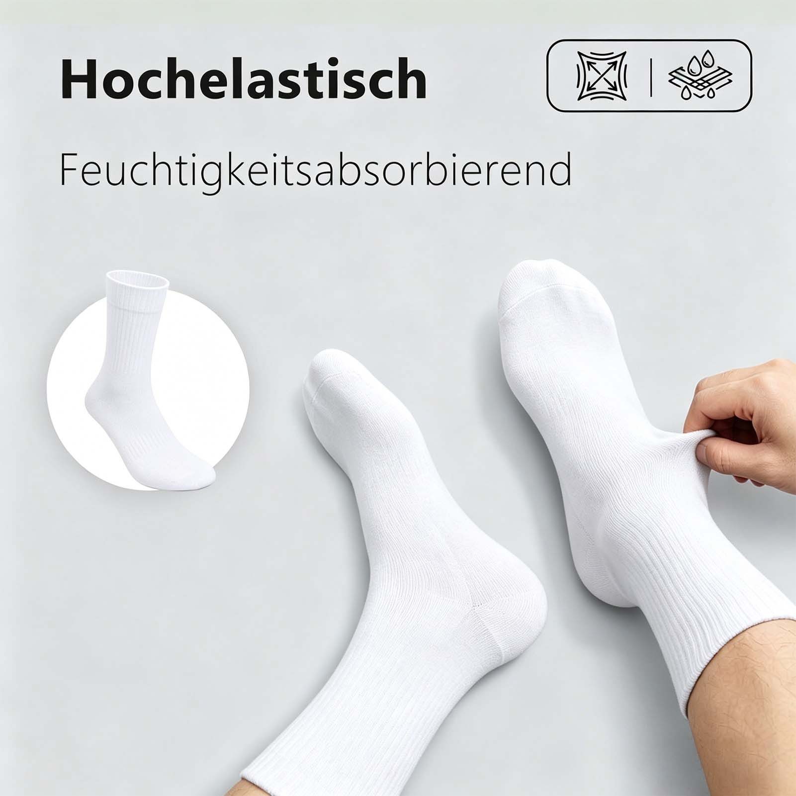 Yalion Socken YALION Premium Herren & Damen Business Socken Baumwolle Businesssocken (12-Paar) – Bild 3 von 5