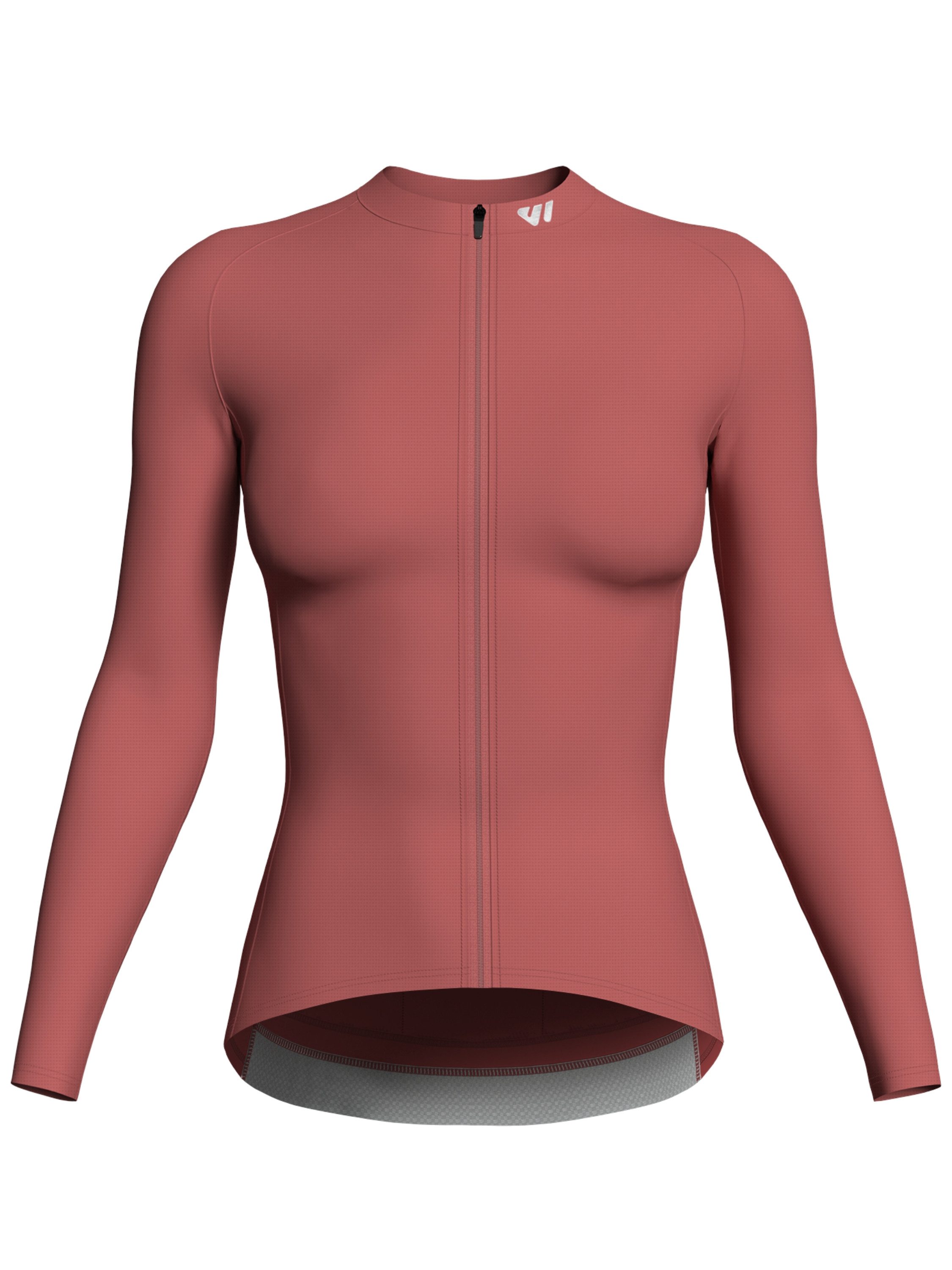 Wulibike Radtrikot Damen, Langarm Comfort-Fit, 4 Taschen & Reflektoren, Blaugrau (1-tlg) mit 3 Taschen