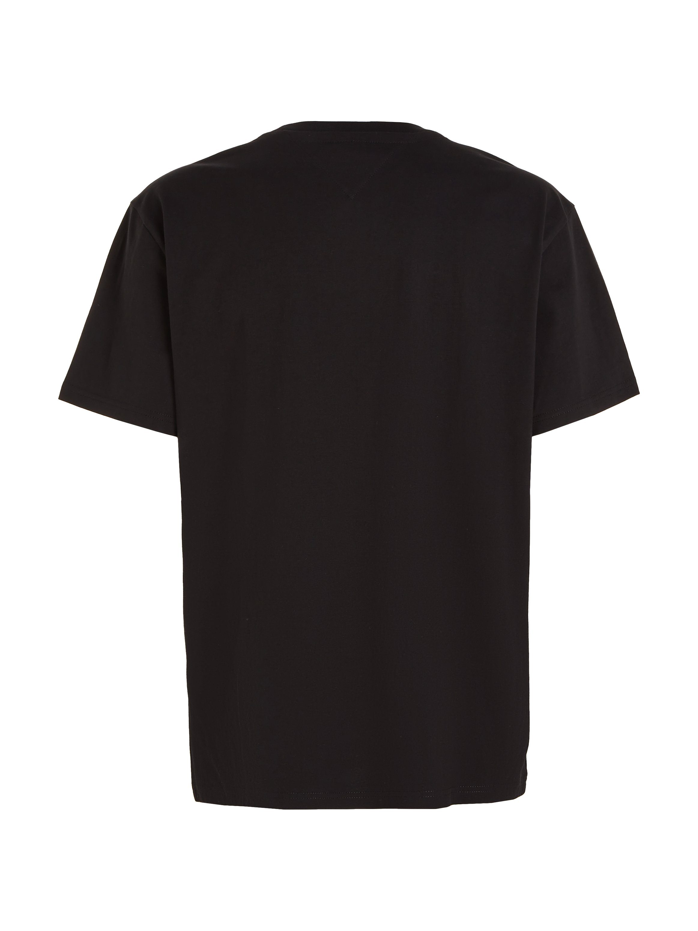 Tommy Jeans Plus T-Shirt mit EXT Black REG Tommy TJM Logo-Schriftzug LINEAR LOGO Jeans TEE