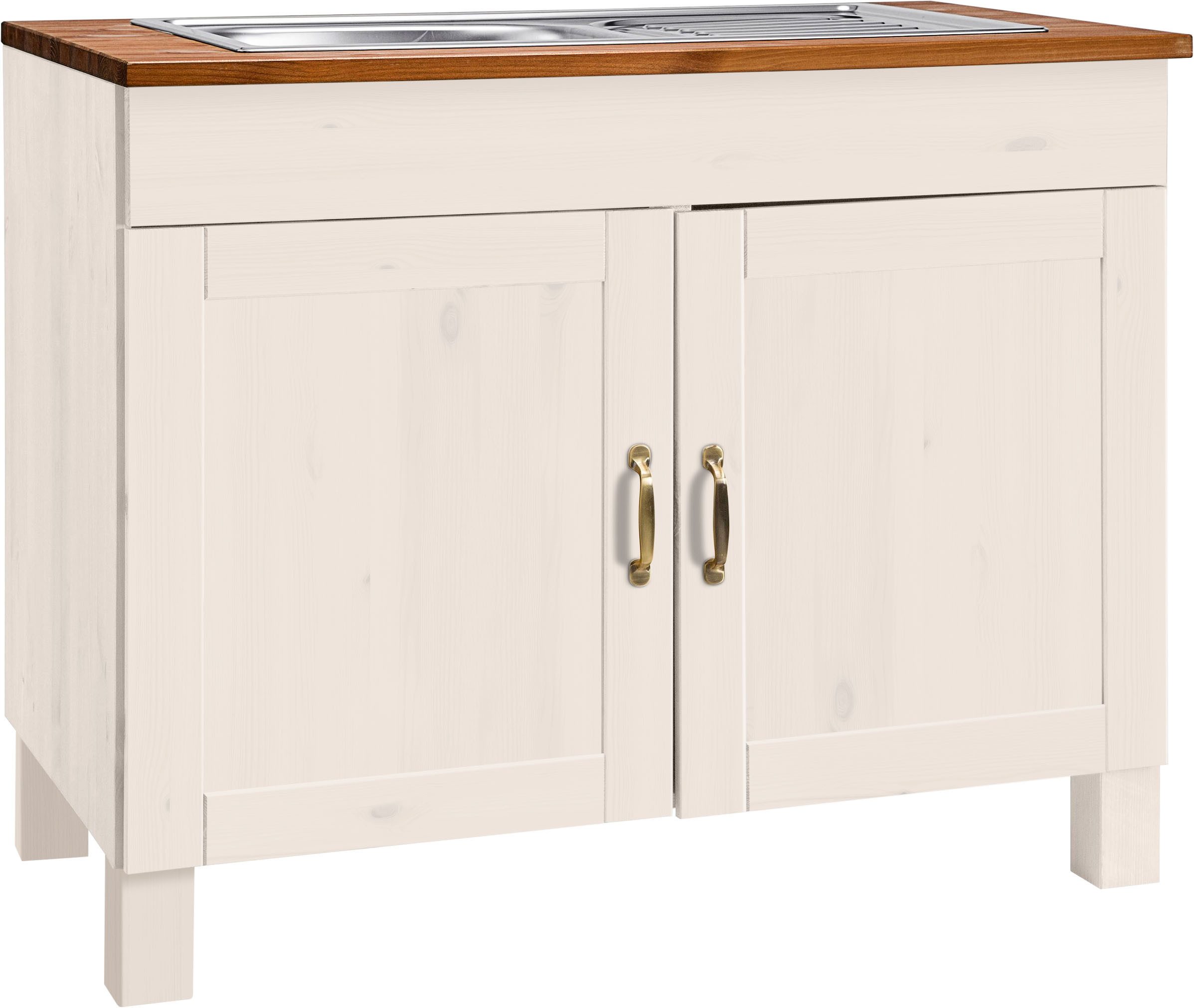 Home affaire Spülenschrank Alby Breite 100 cm, 1 Fach