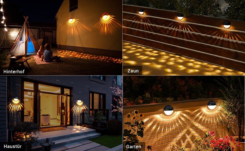 Elegear Garten Deko, Solarlampe Warmweiß, Weihnachten/Halloween Gartenleuchte Wasserdicht IP65, für IP65,