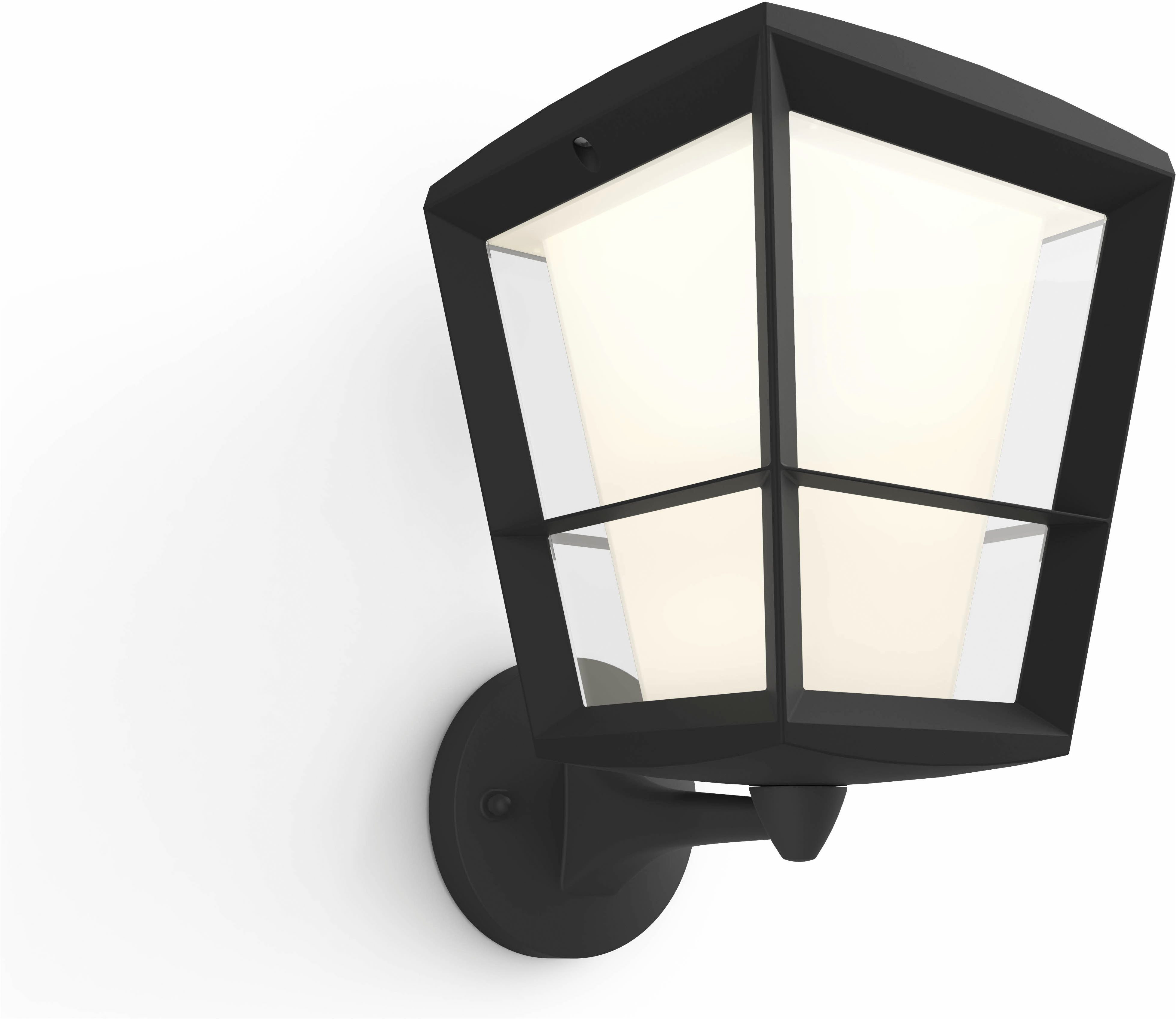 Philips Hue LED Außen-Wandleuchte Outdoor White & Color Ambiance Econic stehend schwarz, Abschaltautomatik, Bluetooth, CCT - über Fernbedienung, Dimmfunktion, Einschlafhilfe, Farbsteuerung, Farbwechsel, Memory, nach Trennung vom Netz, Nachtlichtfunktion, RGB, Smart Home, Timerfunktion, Weckerfunktion, dimmbar über Fernbedienung, mehrere Helligkeitsstufen, LED fest integriert, Farbwechsler, RGB, warmweiß - kaltweiß, Steuerbar per App und Stimme, Smart Home fähig, Farbfähig und Weißtöne