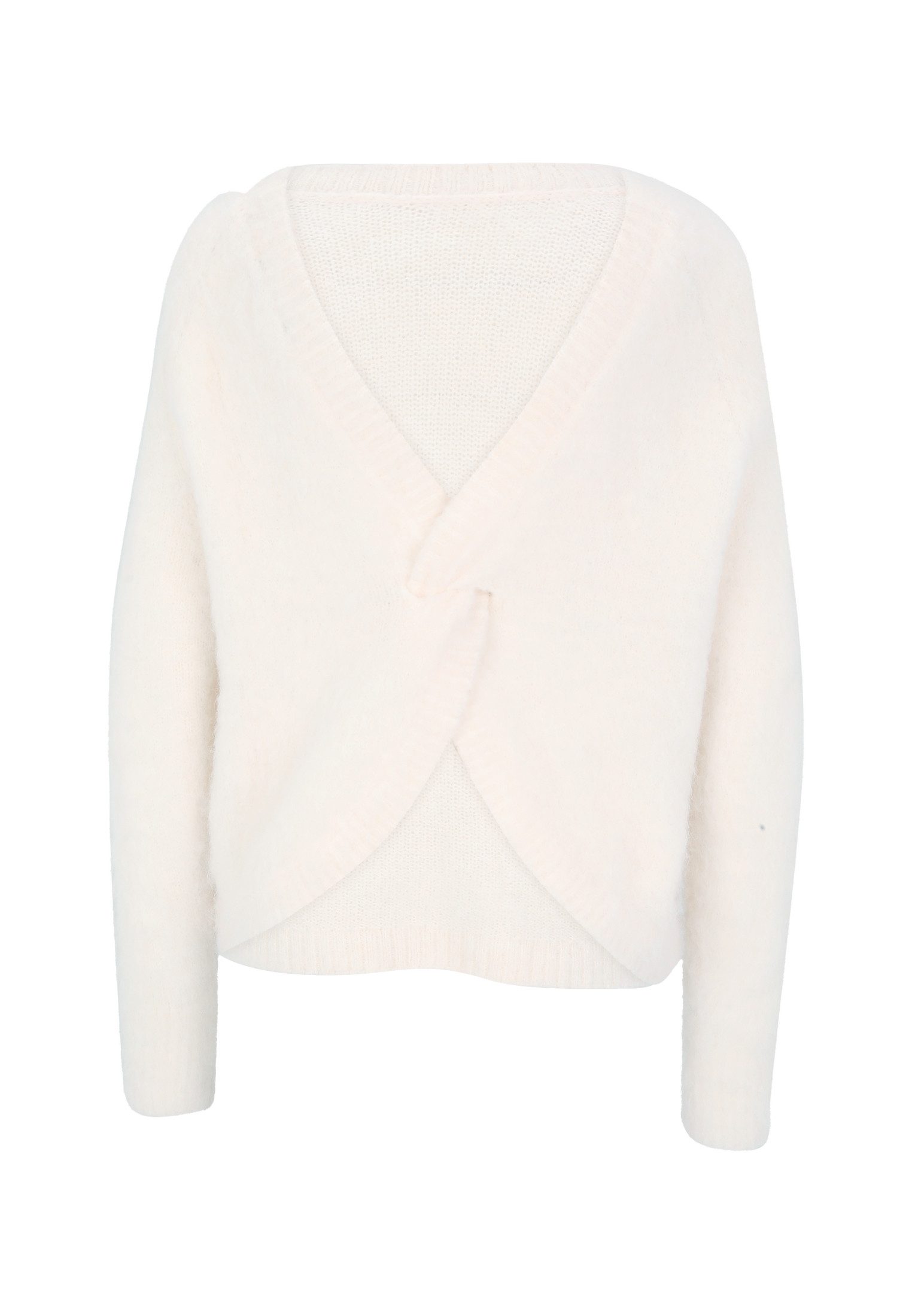 Zero Strickpullover Damen mit Rückenausschnitt (1-tlg) rückenfrei