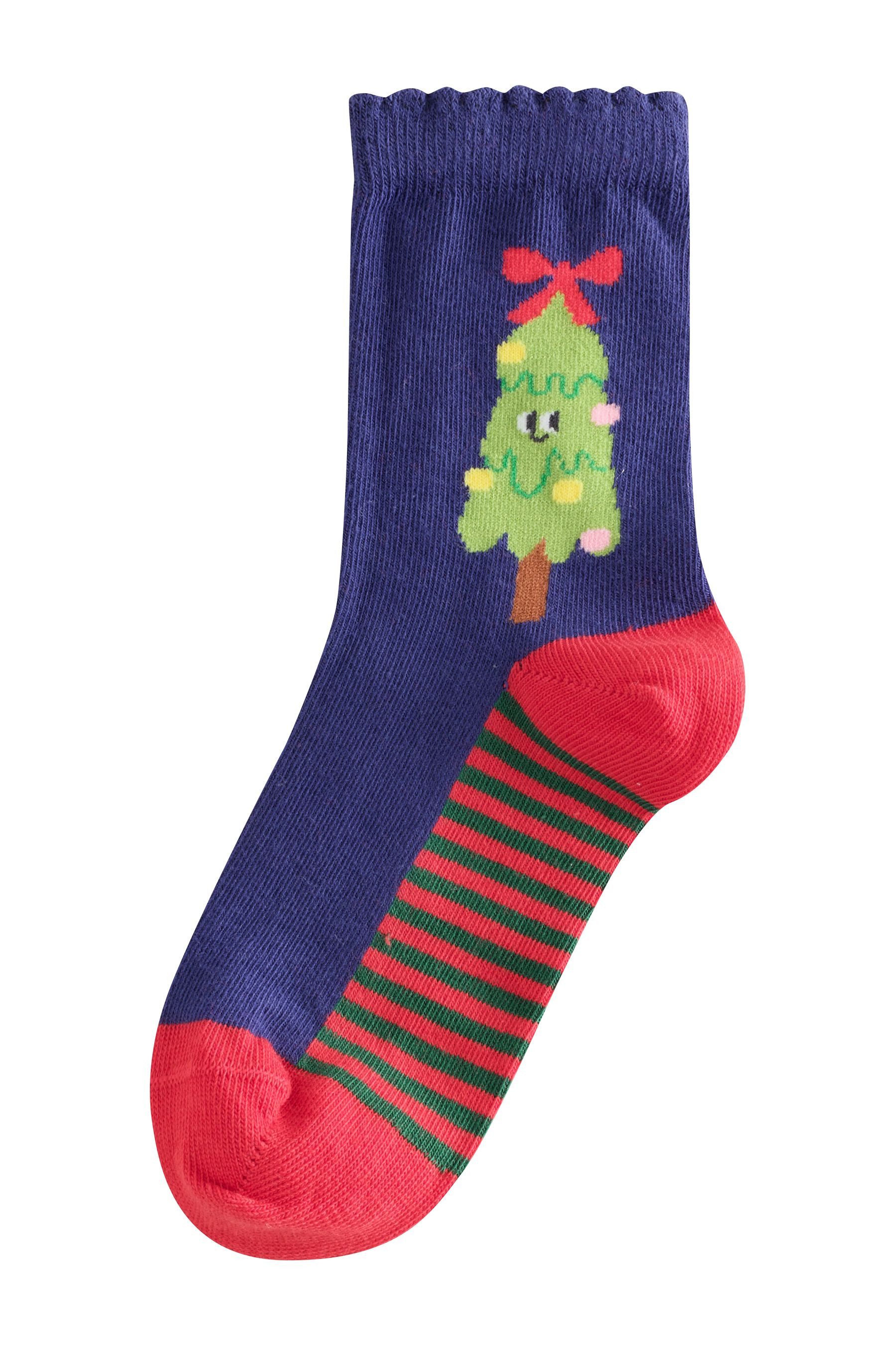 Next Kurzsocken 5er-Pack Söckchen Weihnachtsmotiv mit Baumwolle (5-Paar) – Bild 5 von 5