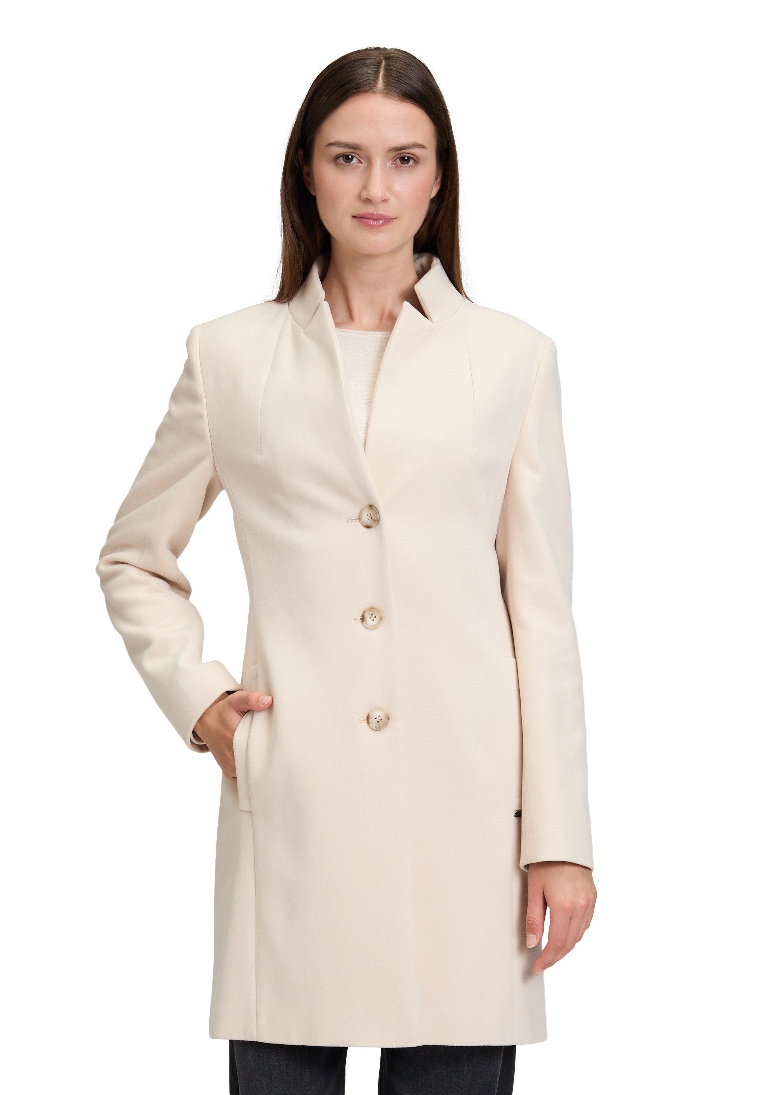 Betty&Co Wintermantel Damen Blazermantel mit Knöpfen günstig online kaufen