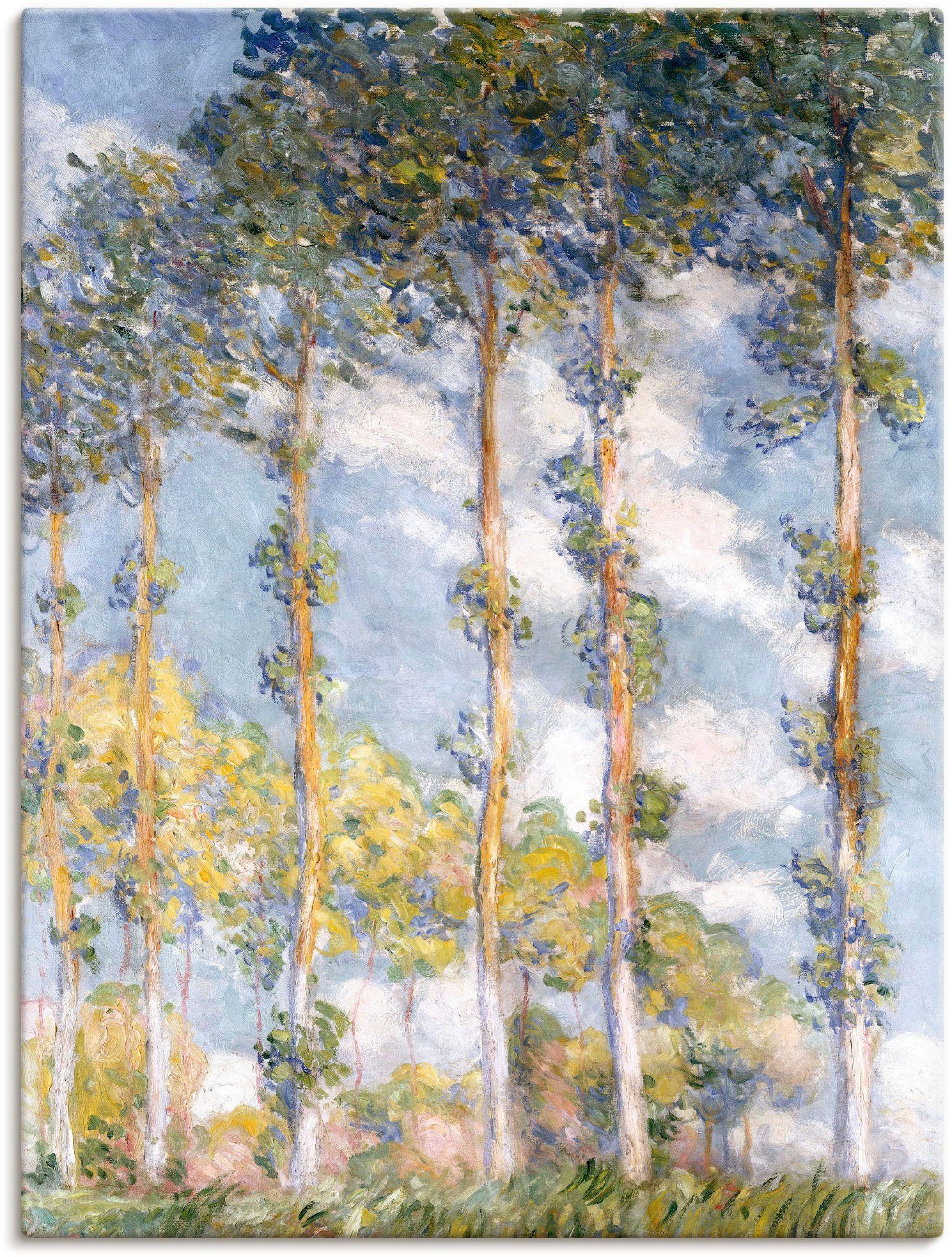 oder Poster versch. Leinwandbild, St), Wandbild (1 Wandaufkleber 1881, Pappeln. Artland in Größen als Bäume