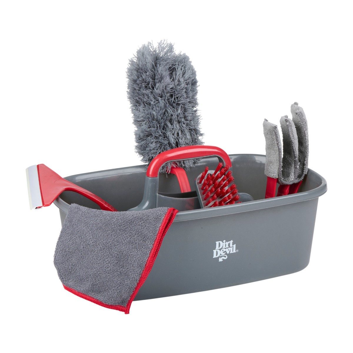 DIRT DEVIL Putzeimer Dirt Devil Reinigungsset 6-teilig – All-in-One Caddy