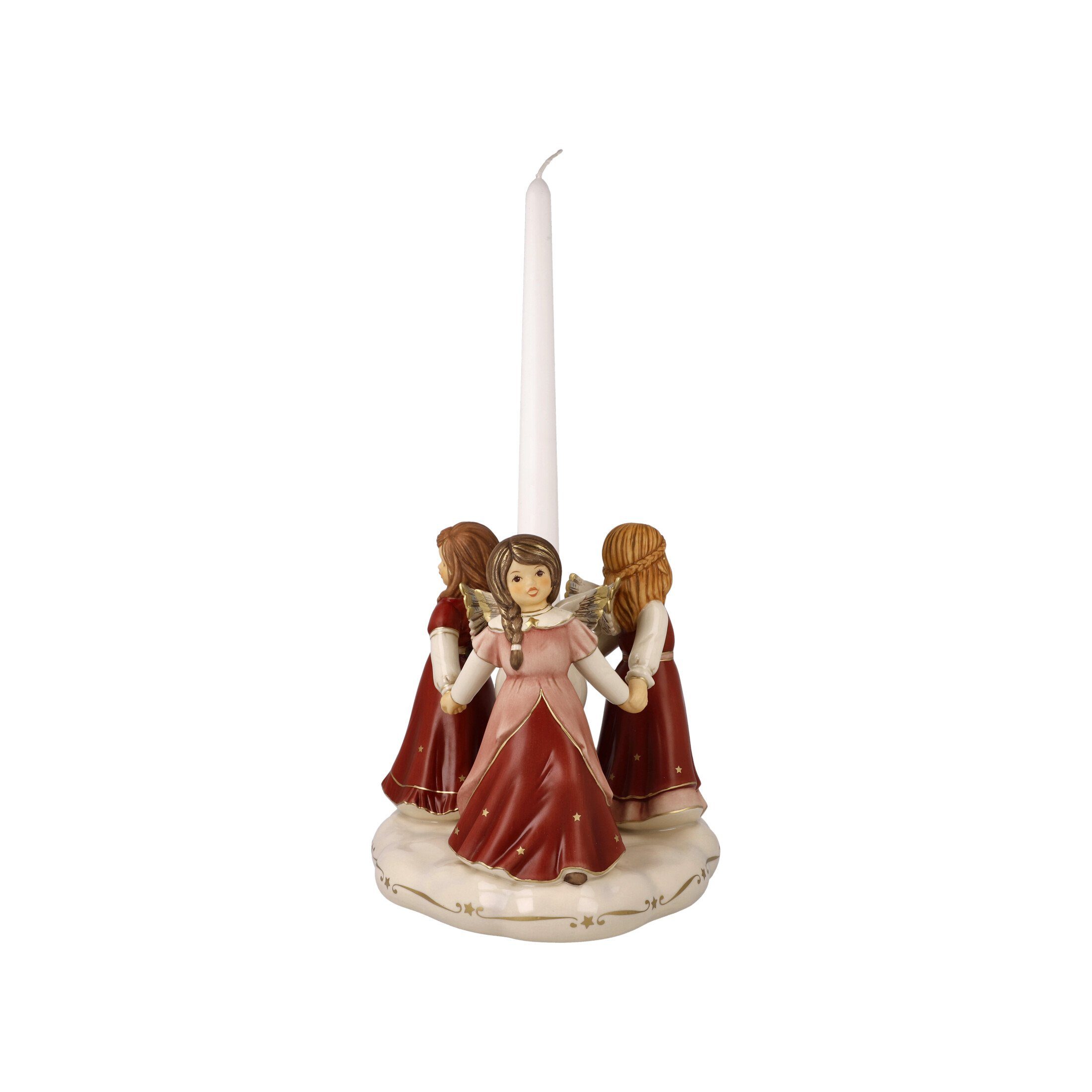 Goebel Engelfigur Himmlischer Reigen - Himmelsboten Weihnachten Bordeaux