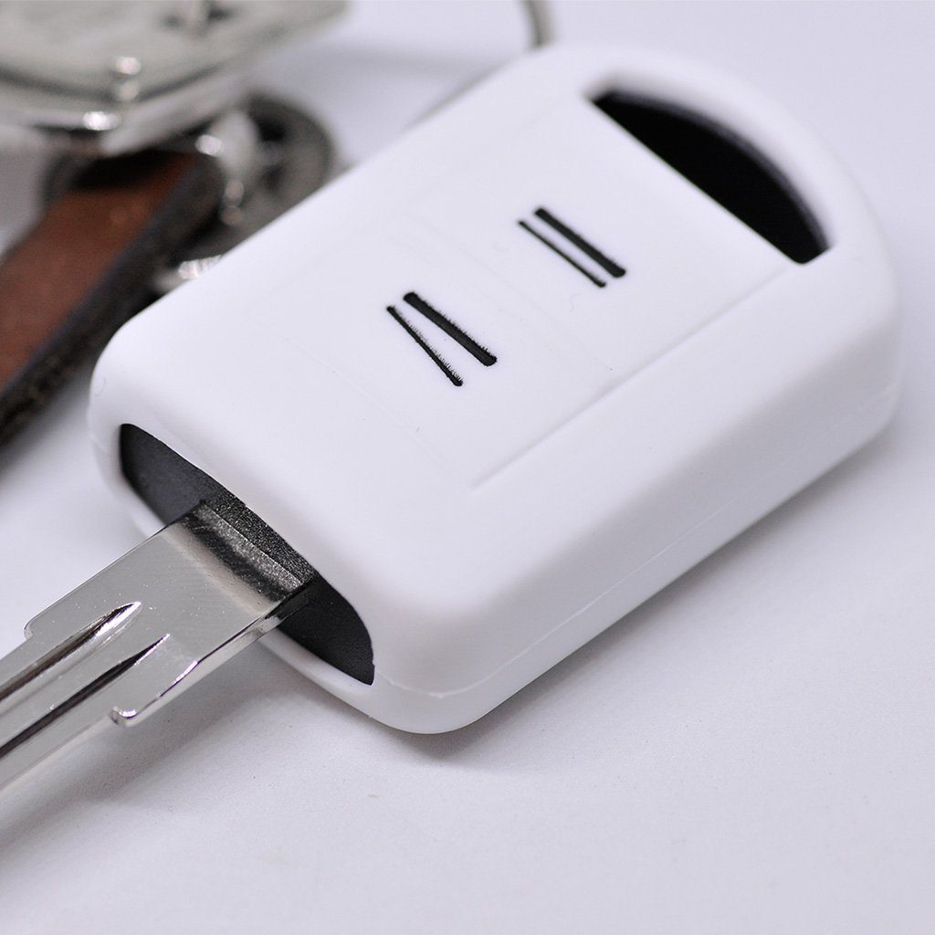 mt-key Schlüsseltasche Autoschlüssel Softcase Silikon Schutzhülle Weiß, Ope günstig online kaufen