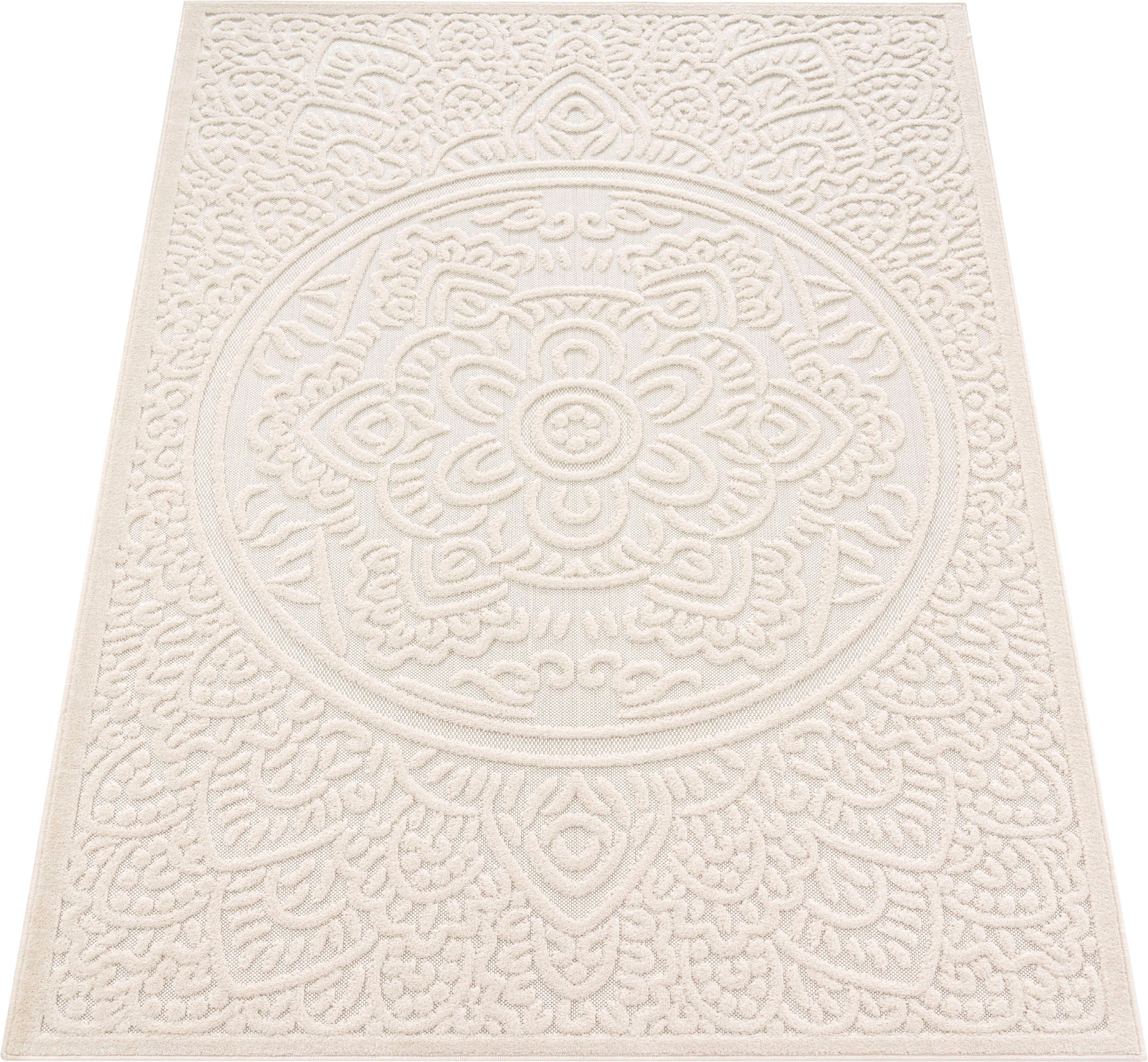 Paco Home Teppich Cotton 232, rechteckig, Höhe: 10 mm, Uni Farben, Hoch-Tie günstig online kaufen