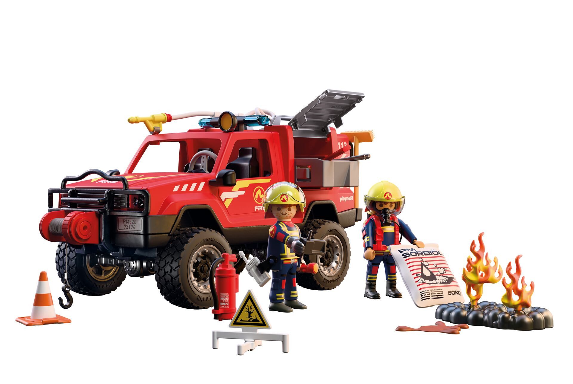 Playmobil® Feuerwehr-Pickup (72194), City Action Konstruktions-Spielset, Made in Europe