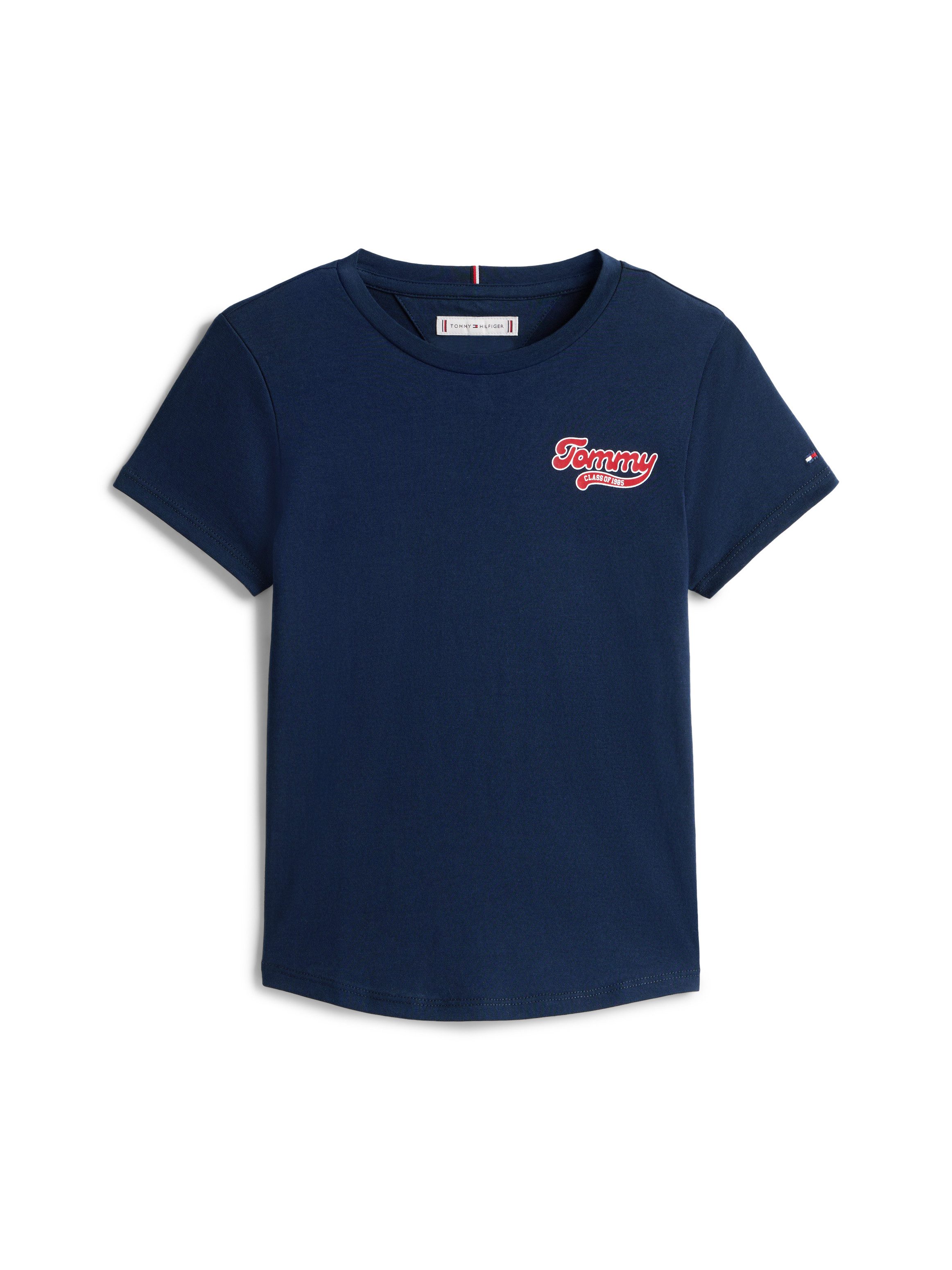 Tommy Hilfiger T-Shirt TOMMY GRAPHIC FLOCK TEE S/S Kinder bis 16 Jahre, Druck – Bild 5 von 5
